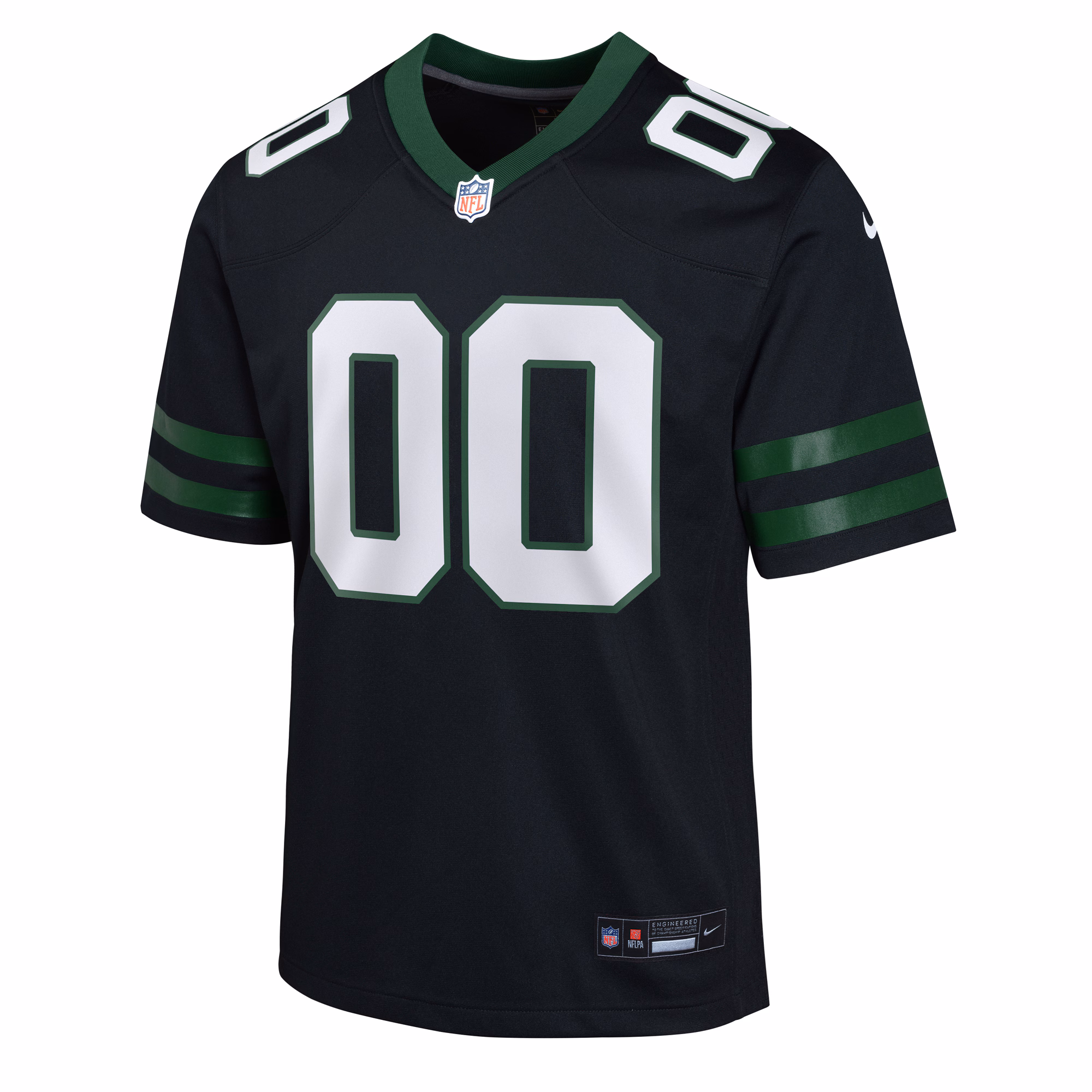 New York Jets Nike Youth Alternate Custom Game Jersey - Black