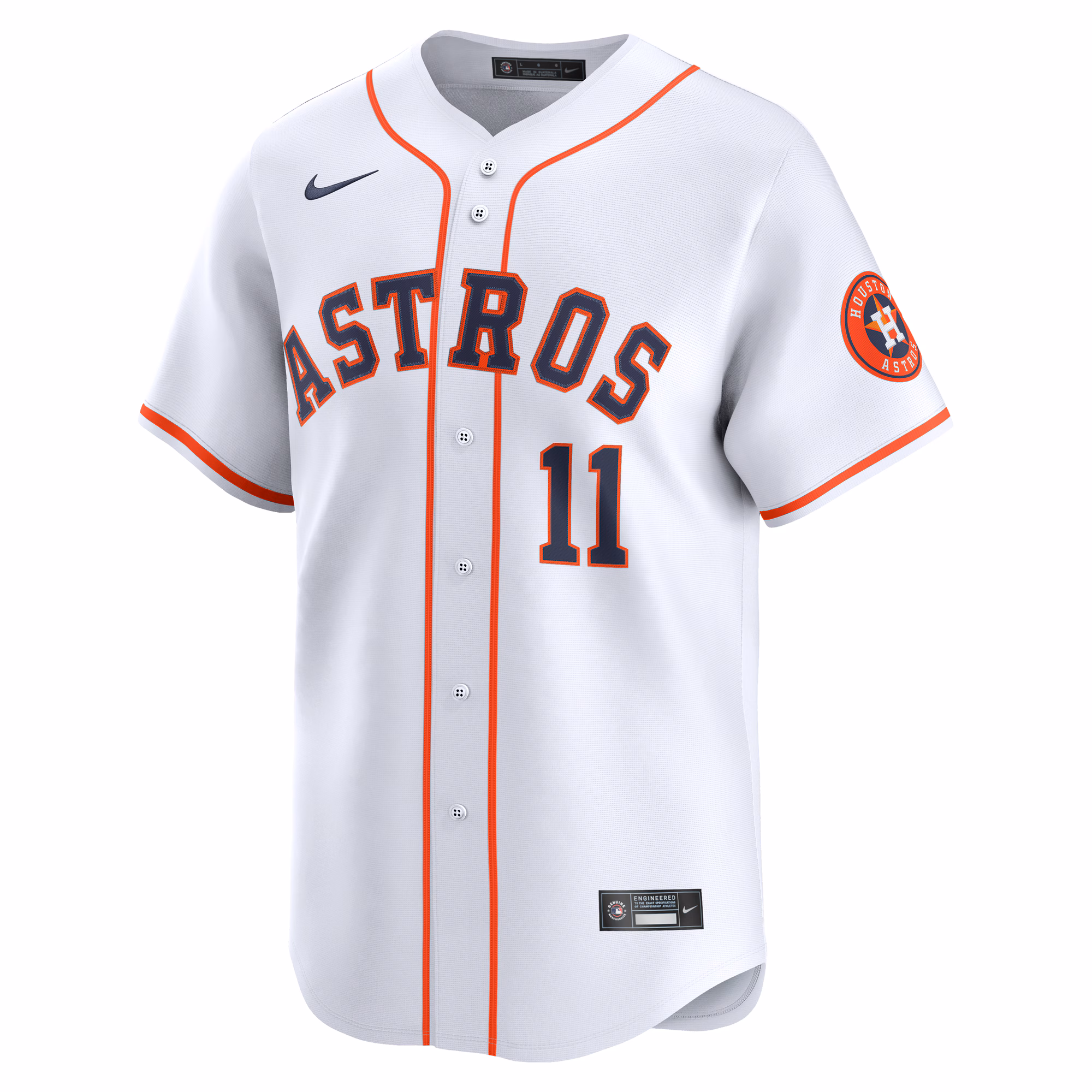 Cam Smith #11 Houston Astros Nike Home Limited Player Jersey - White