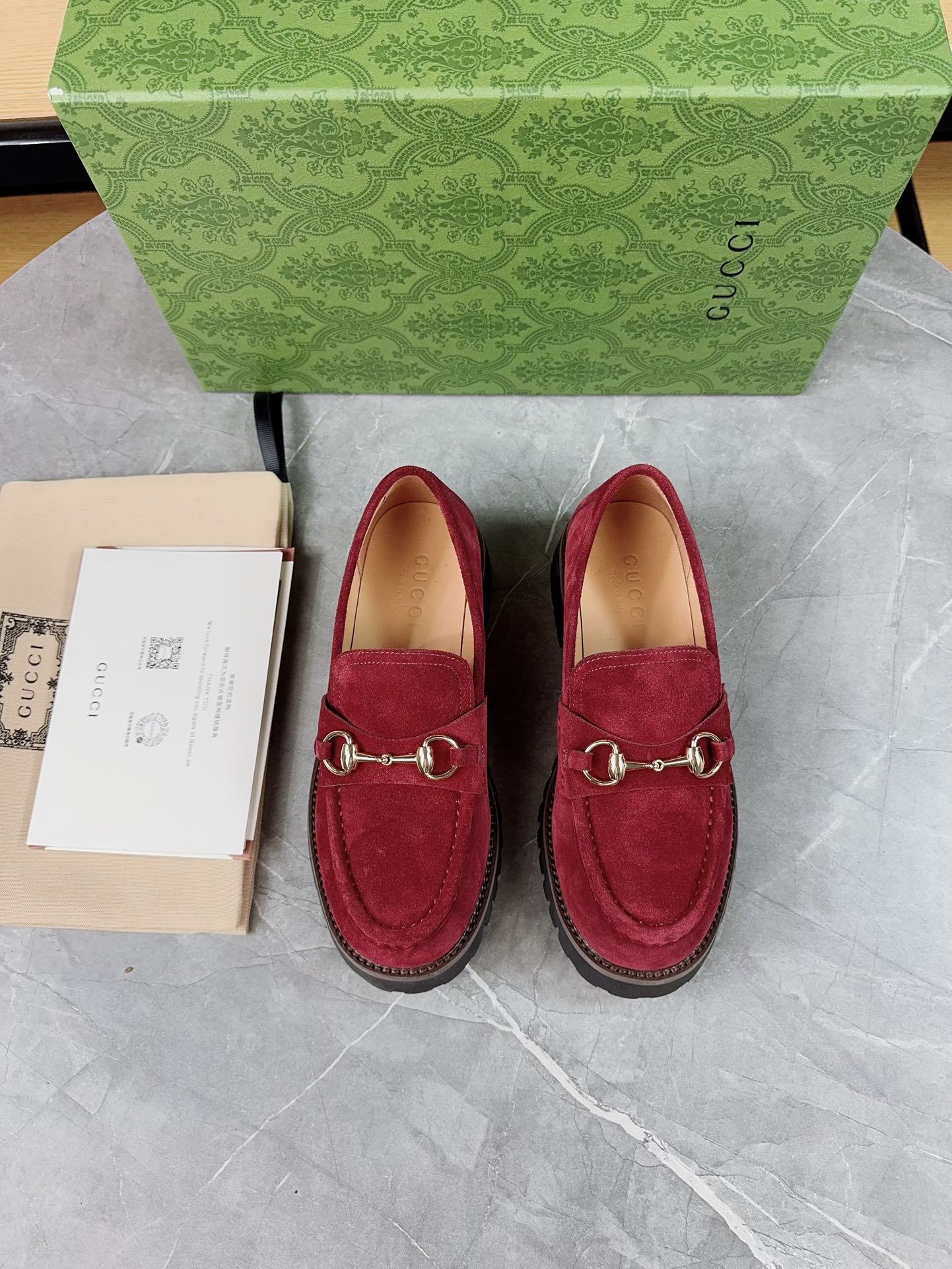 Gucci women's leather shoes-111