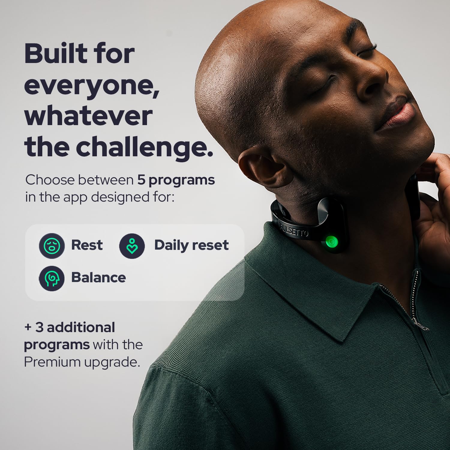 PULSETTO FIT (V2) Wellness Wearable - Relaxation & Sleep Device