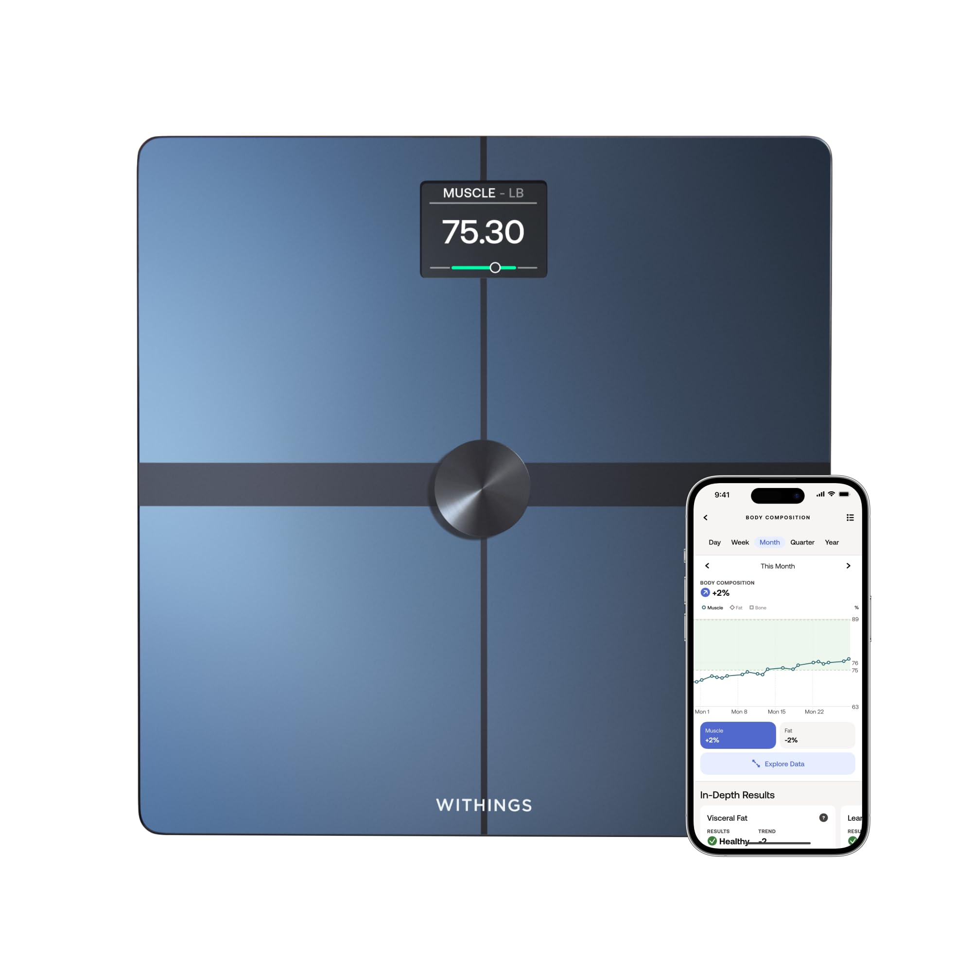 WITHINGS Body Smart - Wi-Fi Bluetooth Body Weight Scale