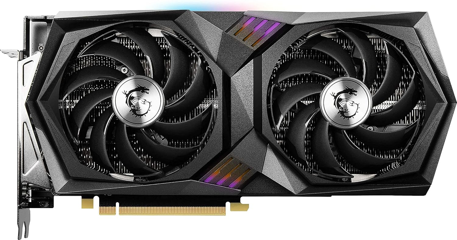 MSI Gaming GeForce RTX 3060 Ti LHR 8GB GDRR6 256-Bit HDMI/DP Nvlink Torx Fan 4 RGB Ampere Architecture OC Graphics Card (RTX 3060 Ti Gaming X 8G LHR) (Renewed)