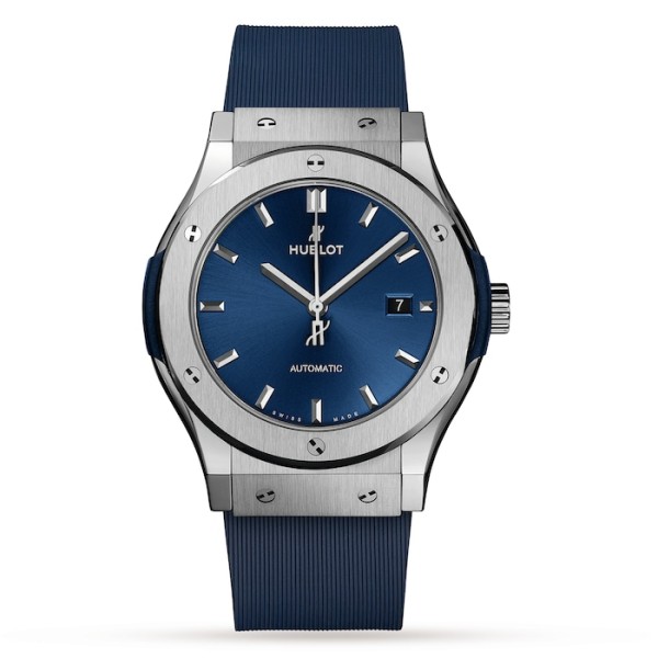 Classic Fusion Men Automatic Blue Rubber Watch 542.NX.7170.RX