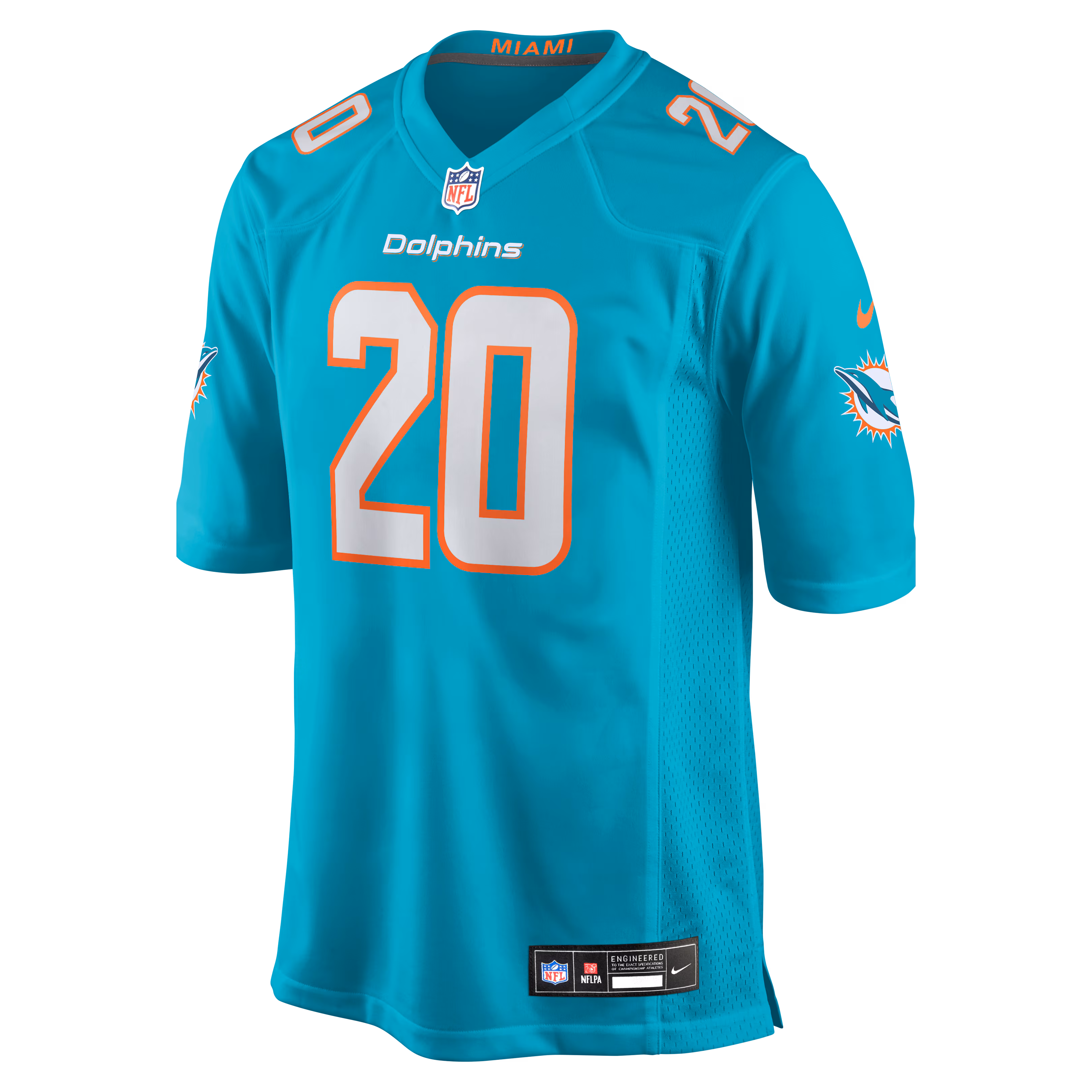 Jordyn Brooks Miami Dolphins Nike  Game Jersey -  Aqua