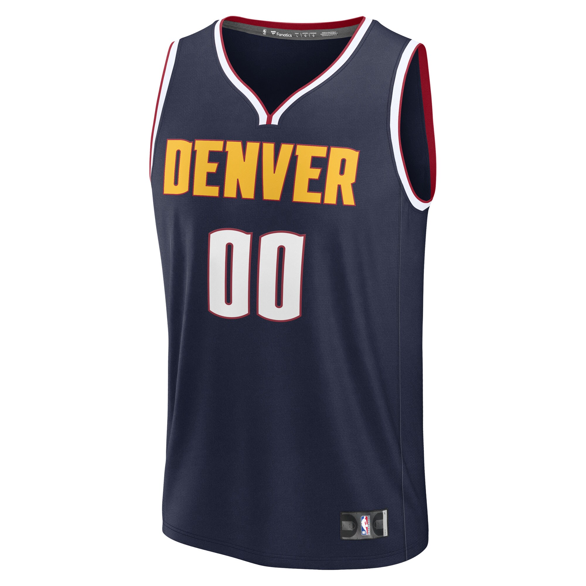 Denver Nuggets Fanatics Youth Fast Break Custom Replica Jersey - Navy  - Icon Edition