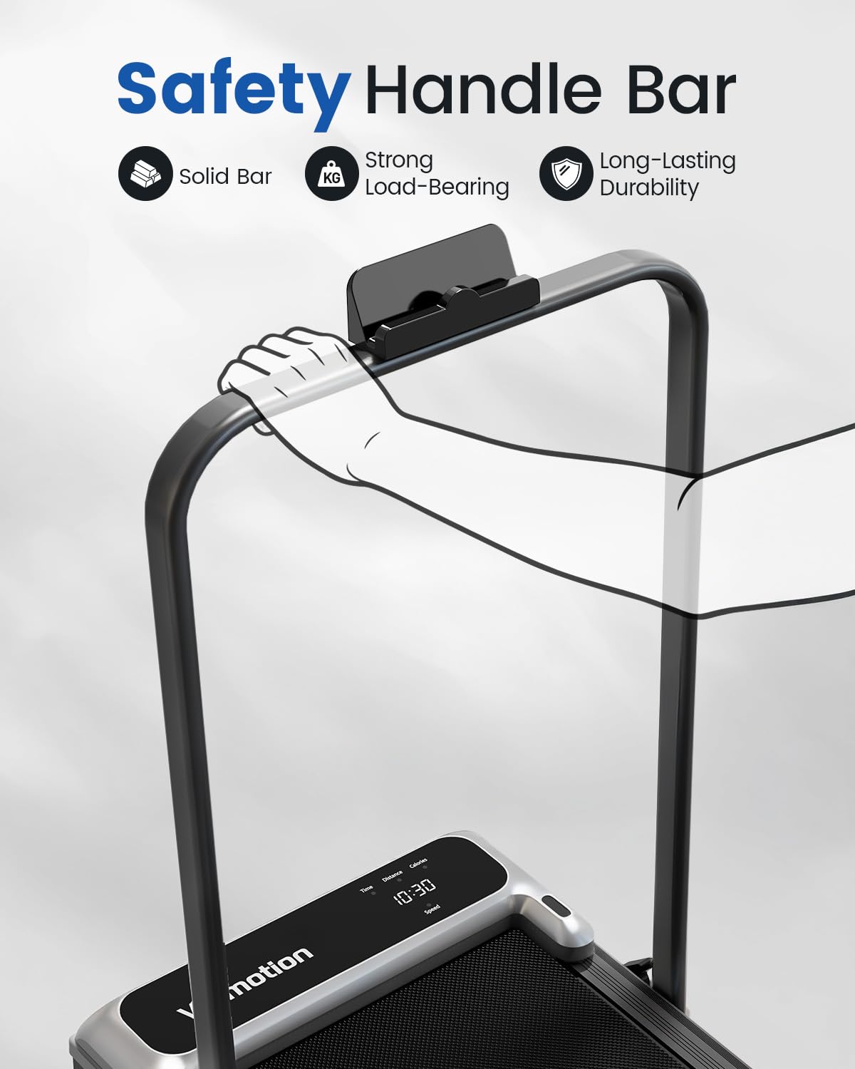 VIAMOTION Walking Pad Treadmill with Adjustable Incline