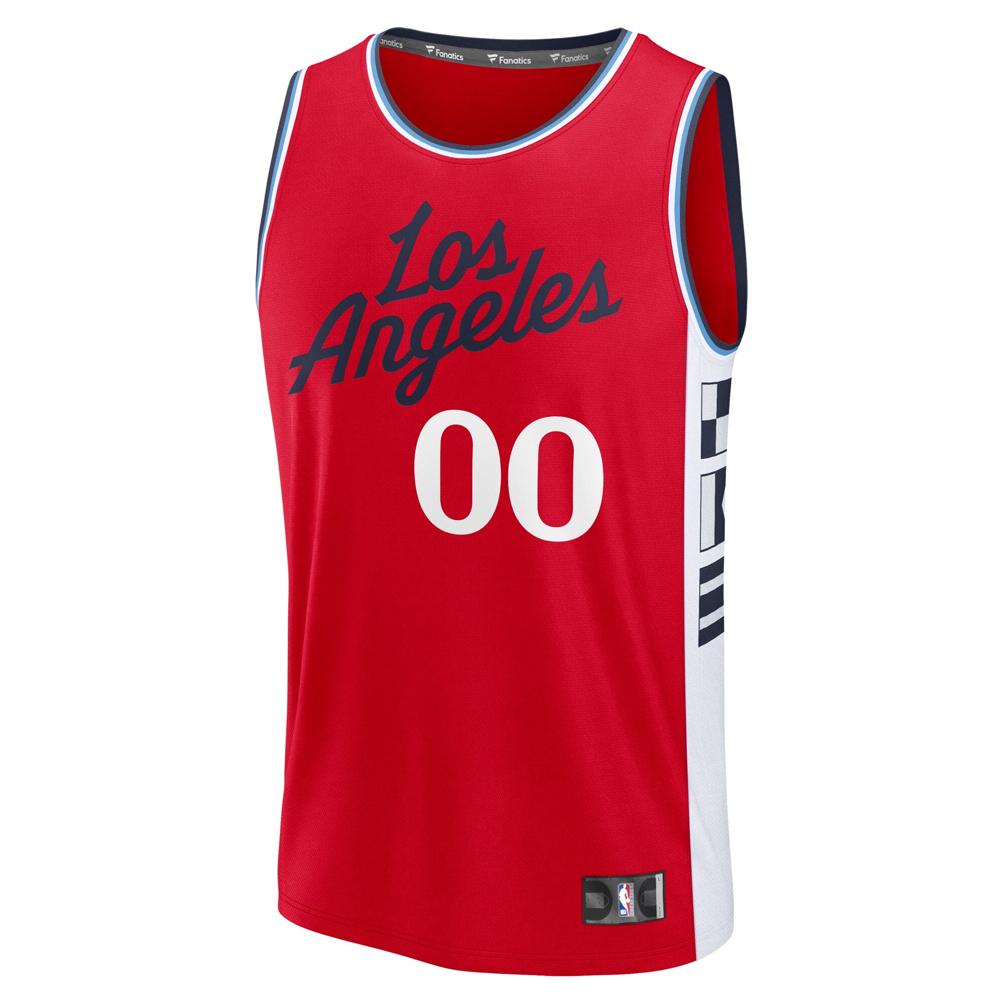 LA Clippers Fanatics Youth Fast Break Custom Replica Jersey - Red  - Statement Edition