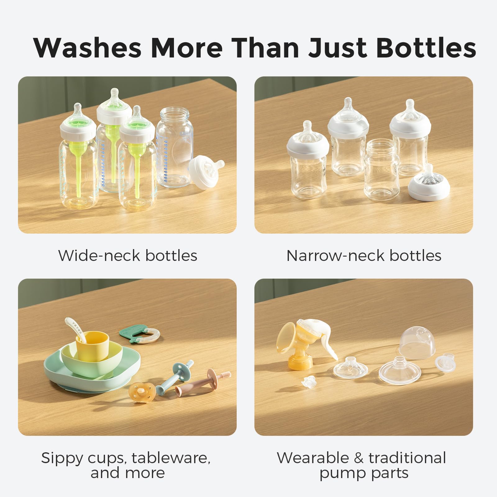MOMCOZY KleanPal Pro Baby Bottle Washer & Sterilizer