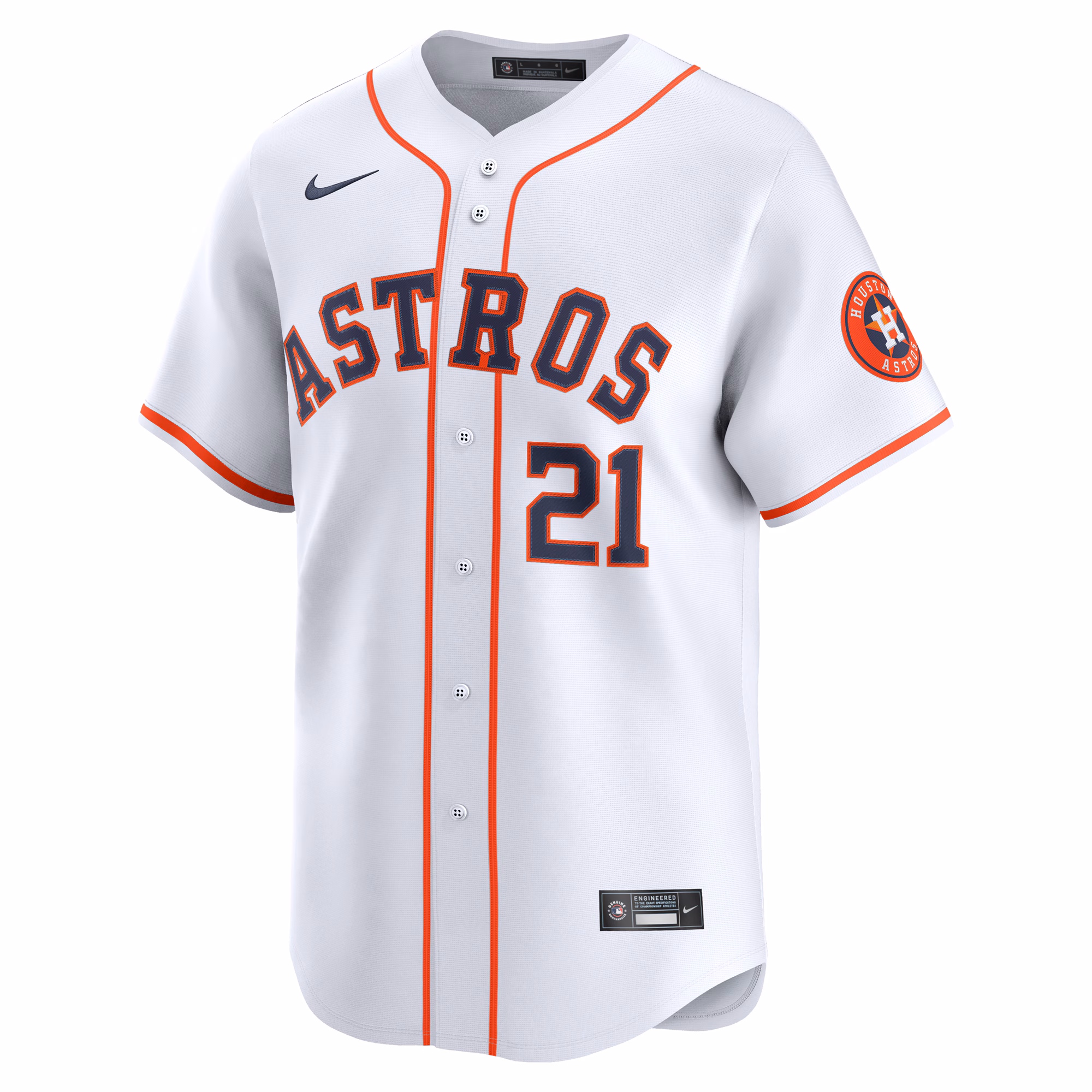 Yainer Diaz Houston Astros Nike Home Limited Player Jersey - White