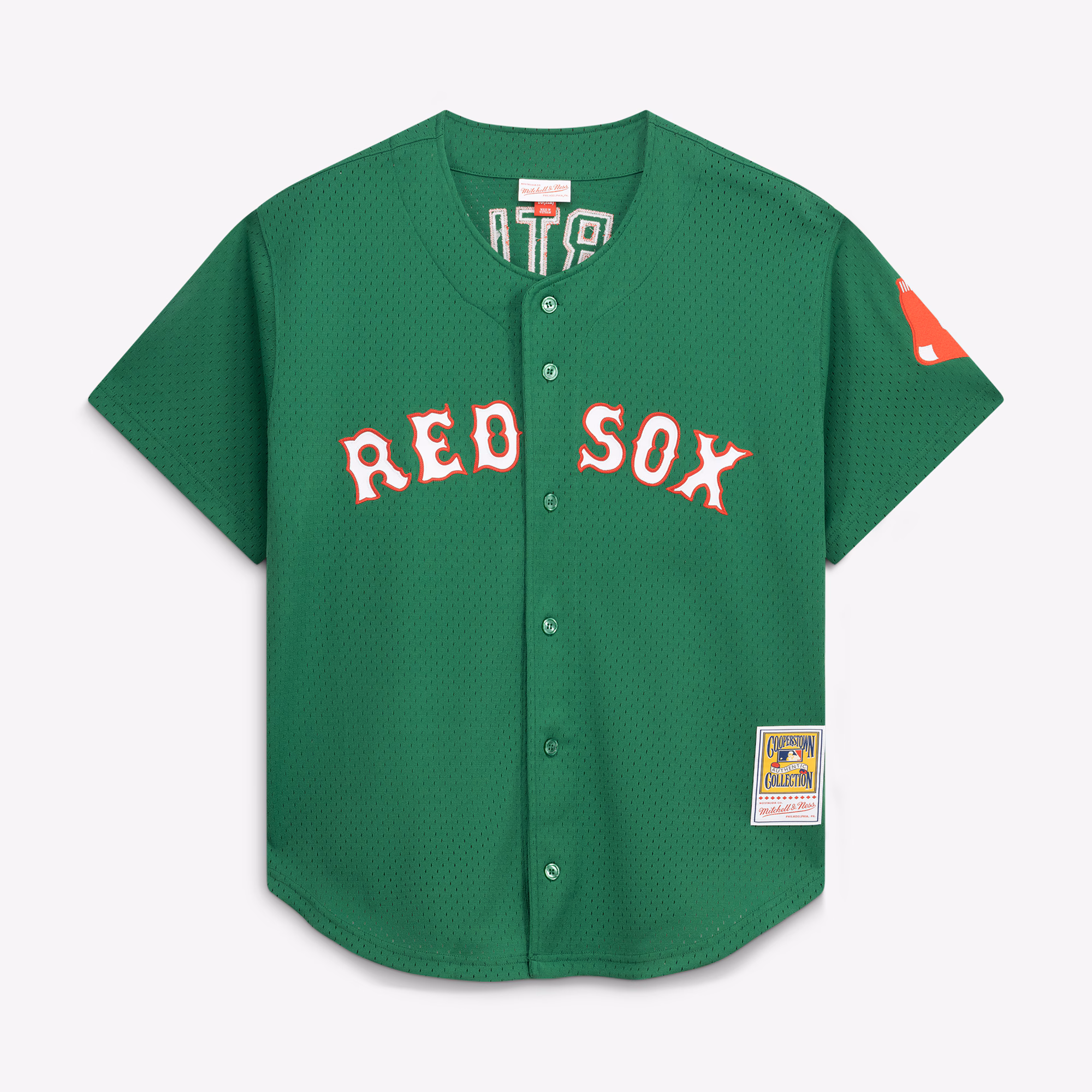David Ortiz Boston Red Sox Mitchell & Ness Cooperstown Collection Mesh Batting Practice Jersey - Kelly Green