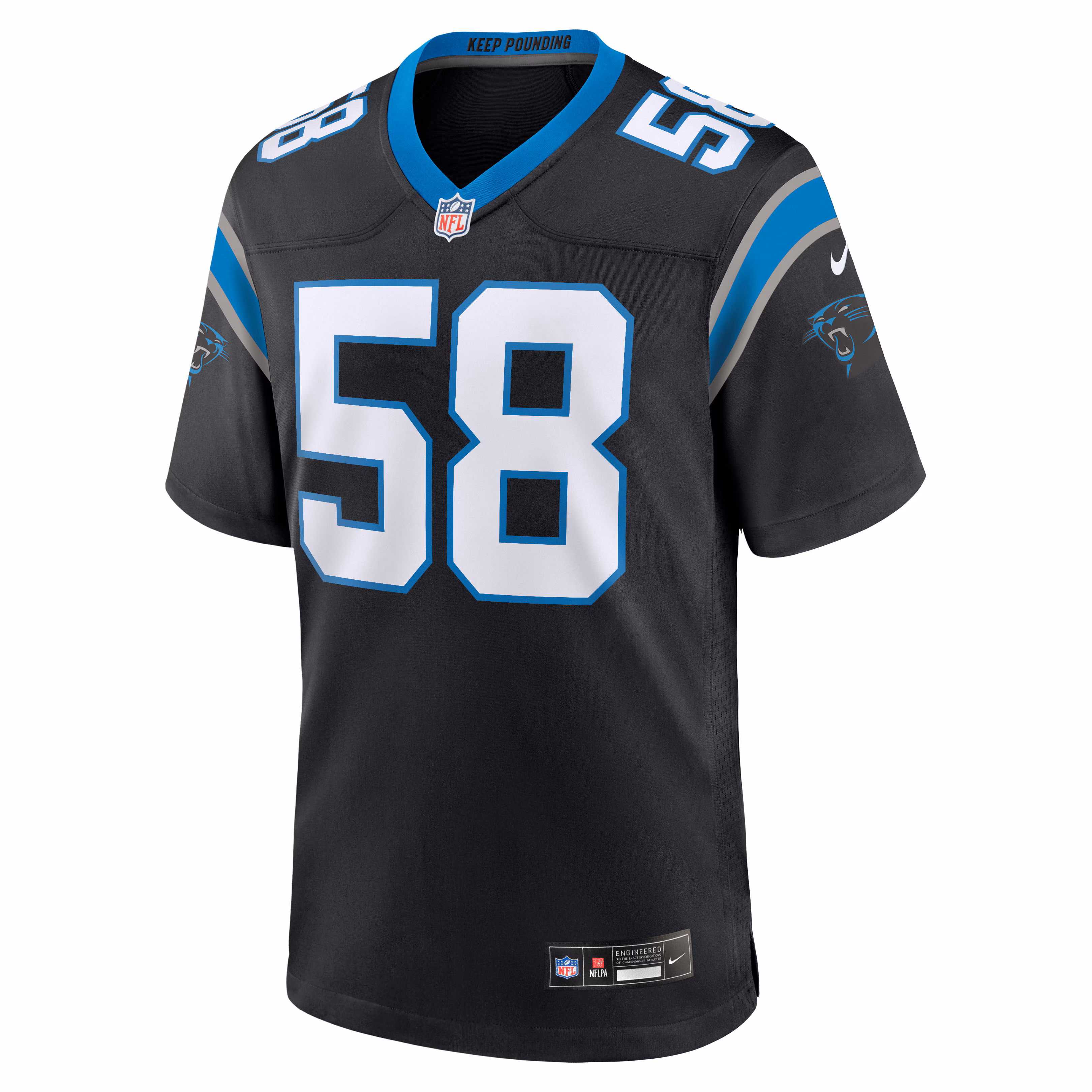 Thomas Davis Sr. Carolina Panthers Nike Team Retired Game Jersey -  Black