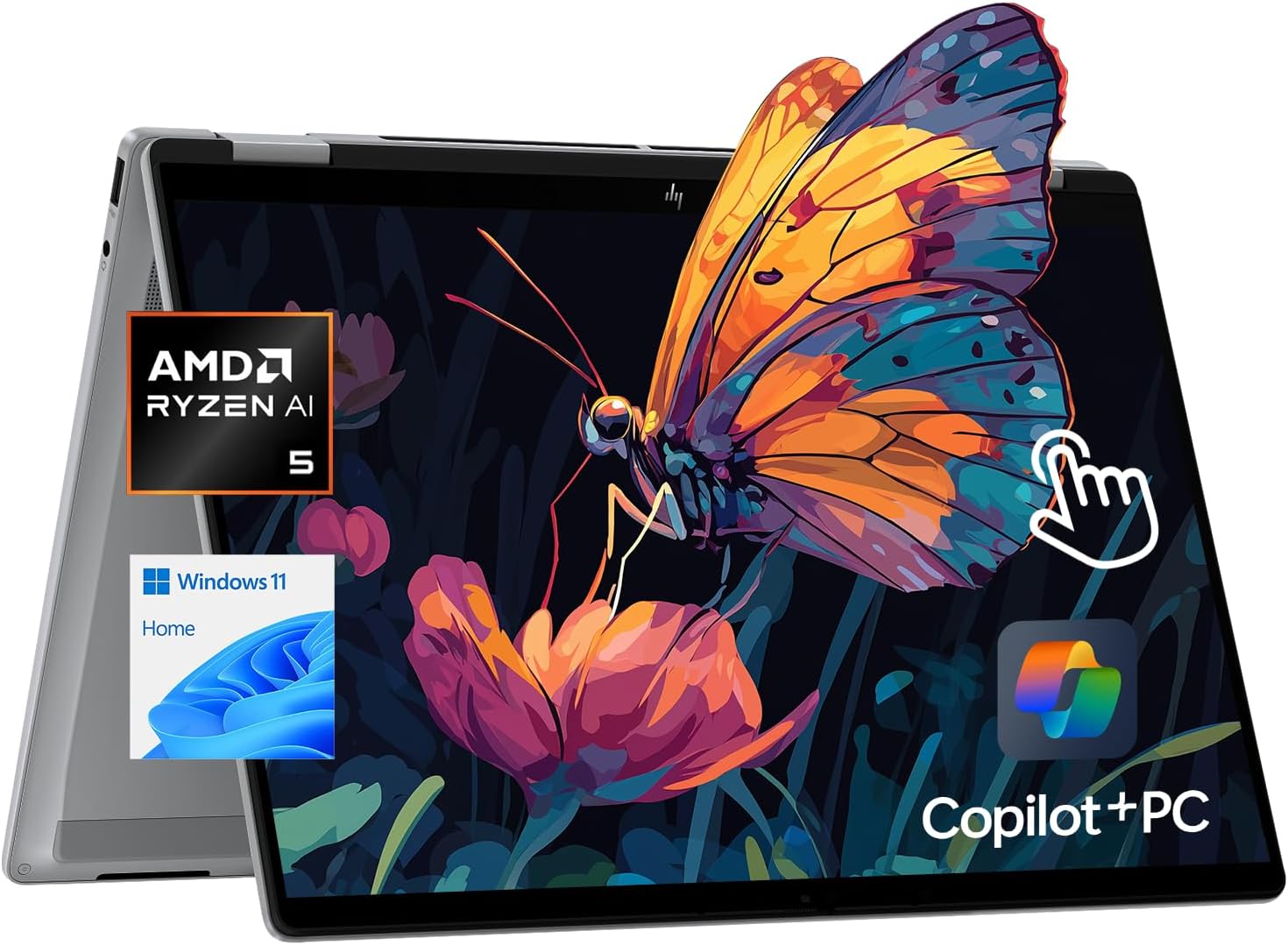 HP OmniBook X Flip Copilot+ PC Laptop Computer, 2-in-1 16