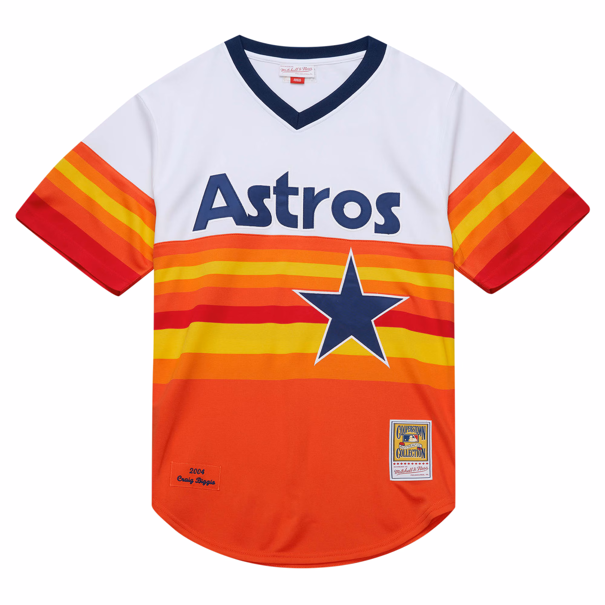 Craig Biggio Houston Astros Mitchell & Ness 2004 Cooperstown Collection Authentic Throwback Jersey - White