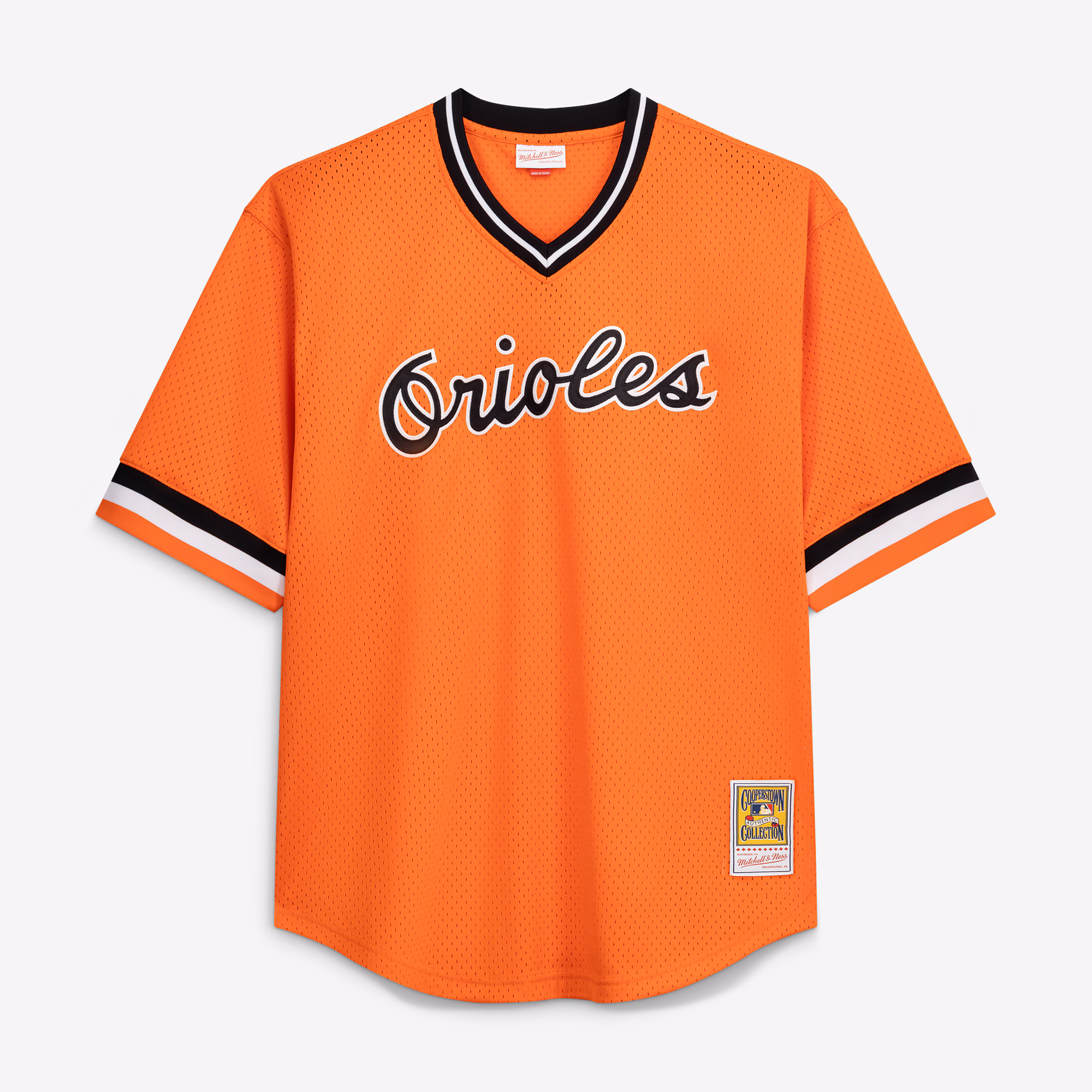 Cal Ripken Jr. Baltimore Orioles Profile Big & Tall Cooperstown Collection Mesh Batting Practice Jersey - Orange