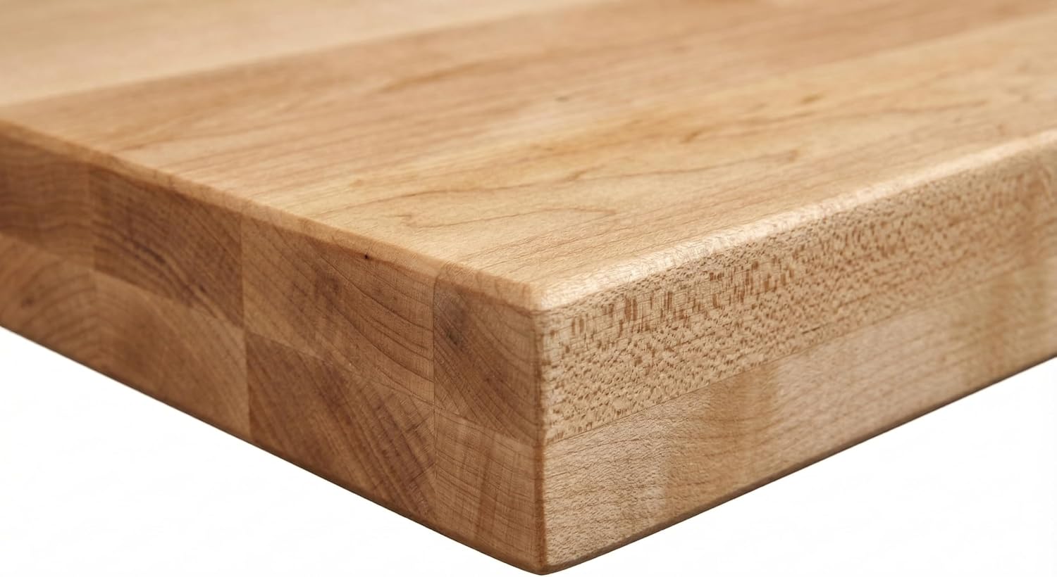 24 in. x 36 in. Solid Maple Butcher Block Countertop - 1.5 in. Thick Hardwood Work Surface for Kitchen, Workbench, Desk, Cart, or DIY Tabletop