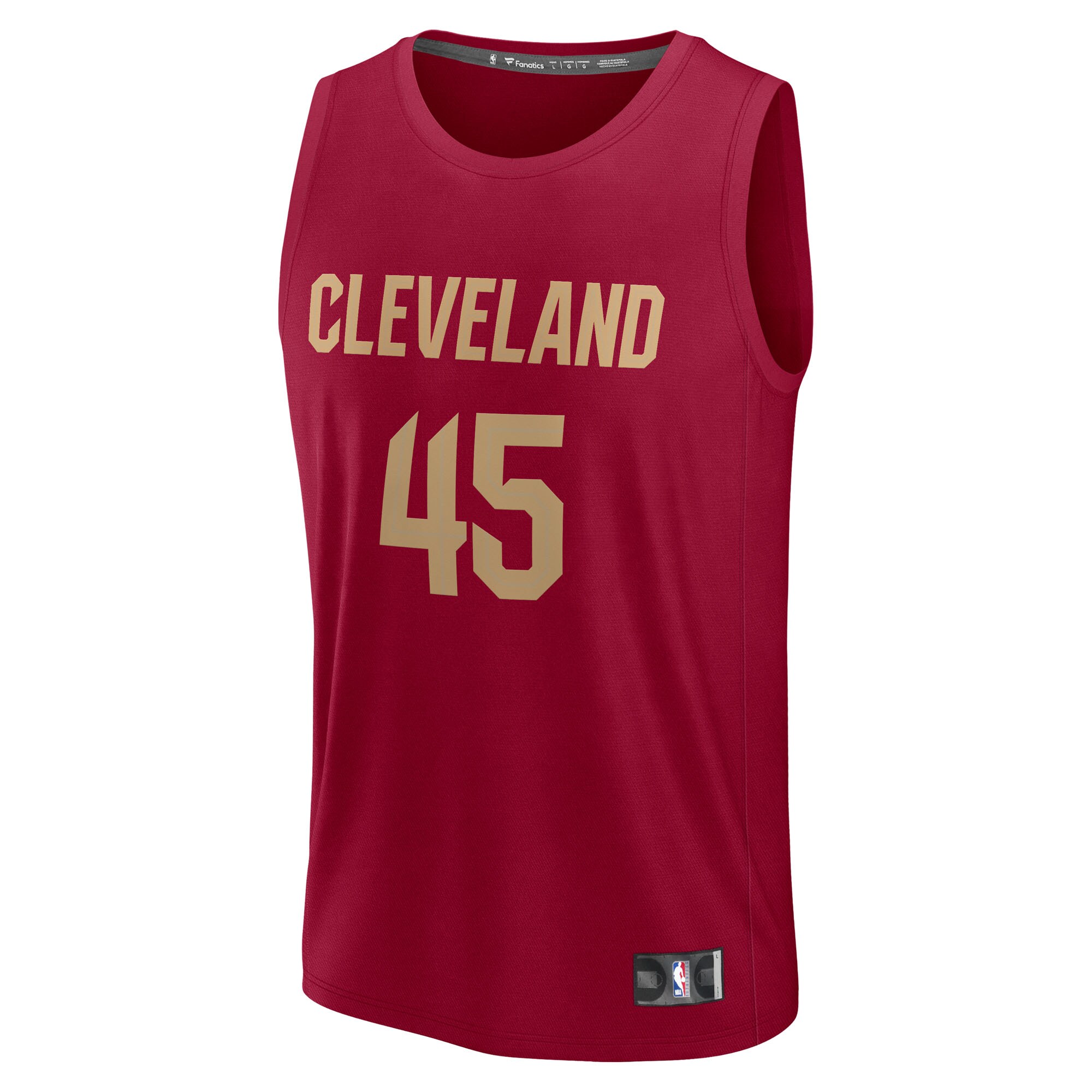 Donovan Mitchell Cleveland Cavaliers Fanatics Fast Break Replica Player Jersey - Icon Edition - Wine