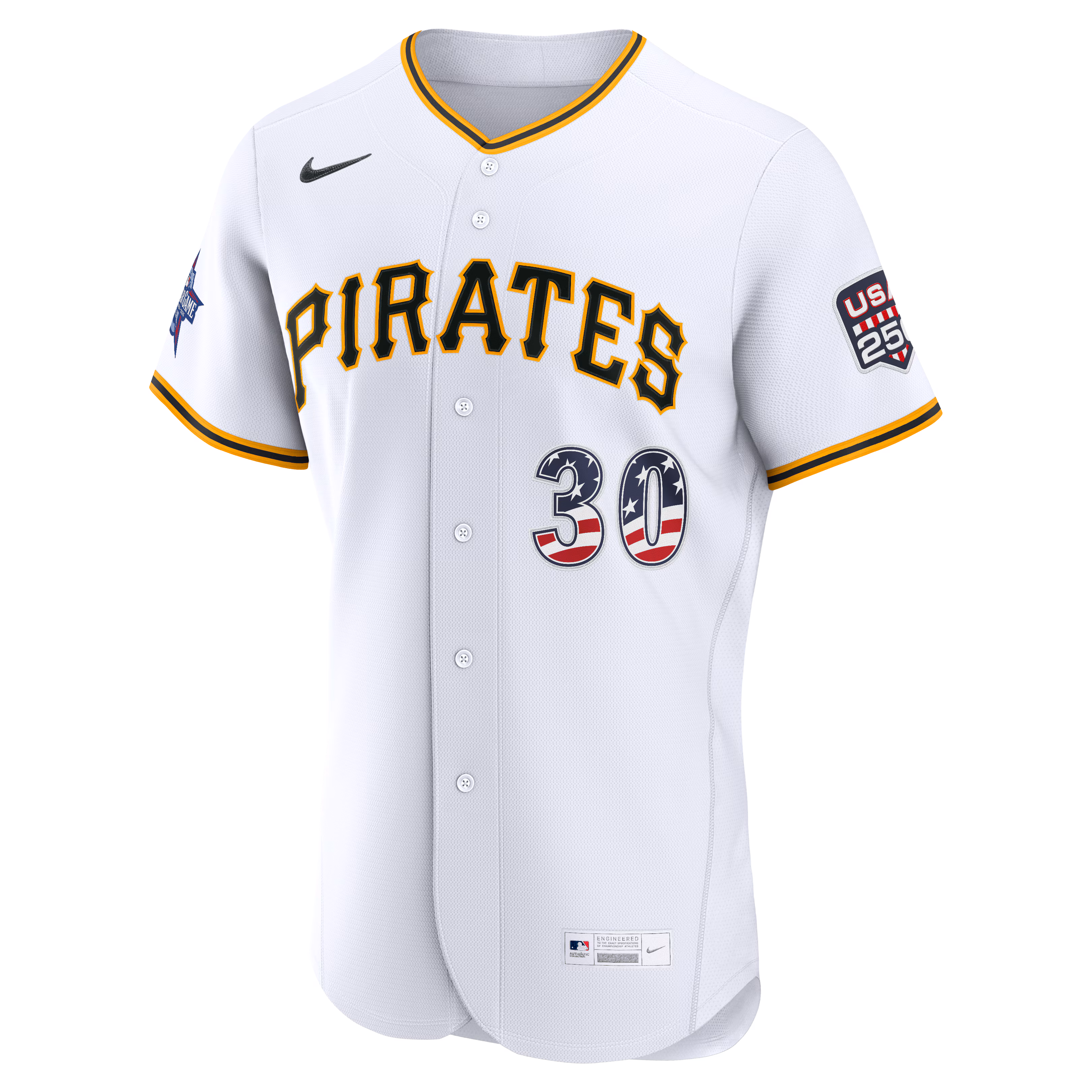 2026 All-Star Edition Stars & Stripes Pittsburgh Pirates Paul Skenes Nike White Authentic Jersey