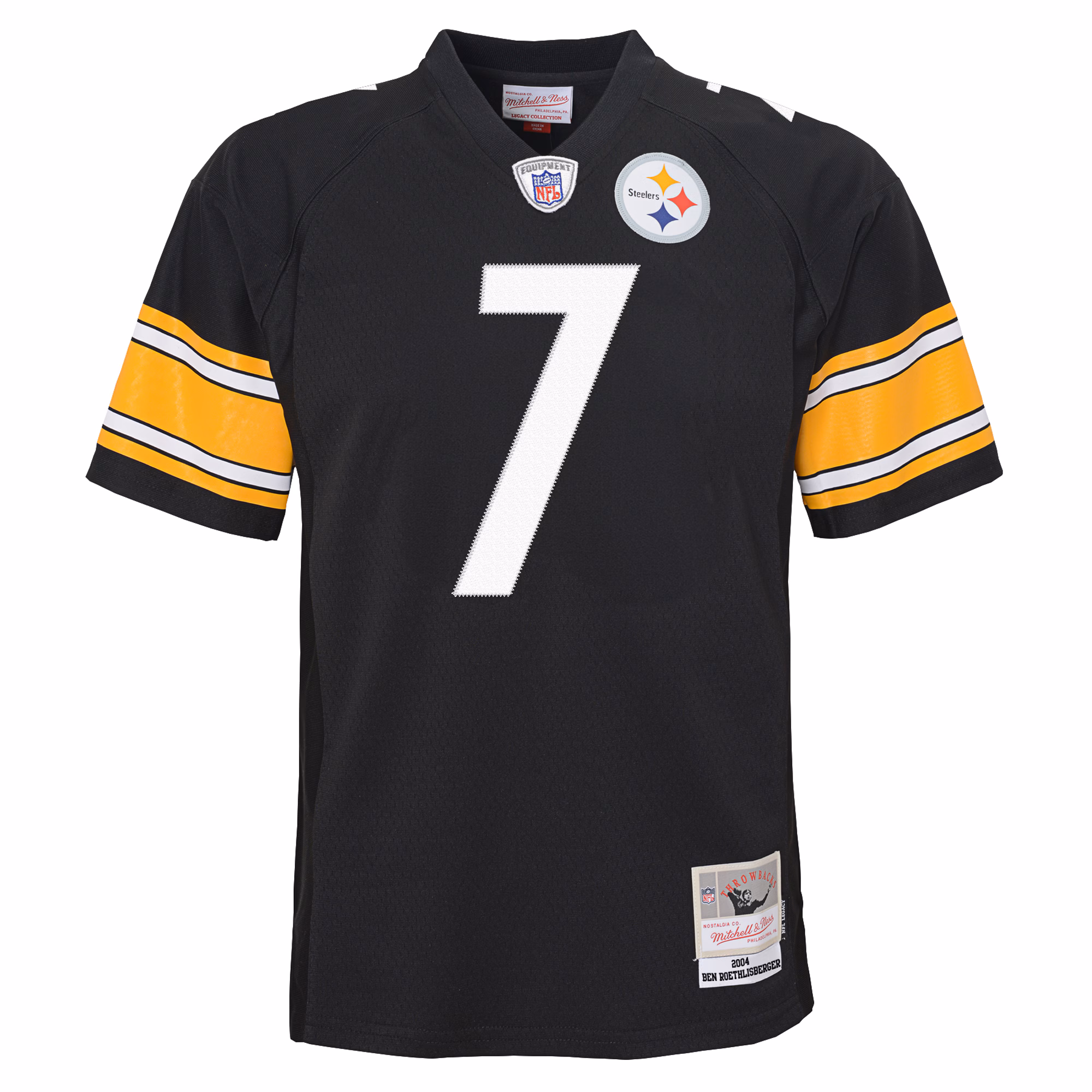 Ben Roethlisberger Pittsburgh Steelers Mitchell & Ness Youth 2004 Legacy Replica Jersey - Black