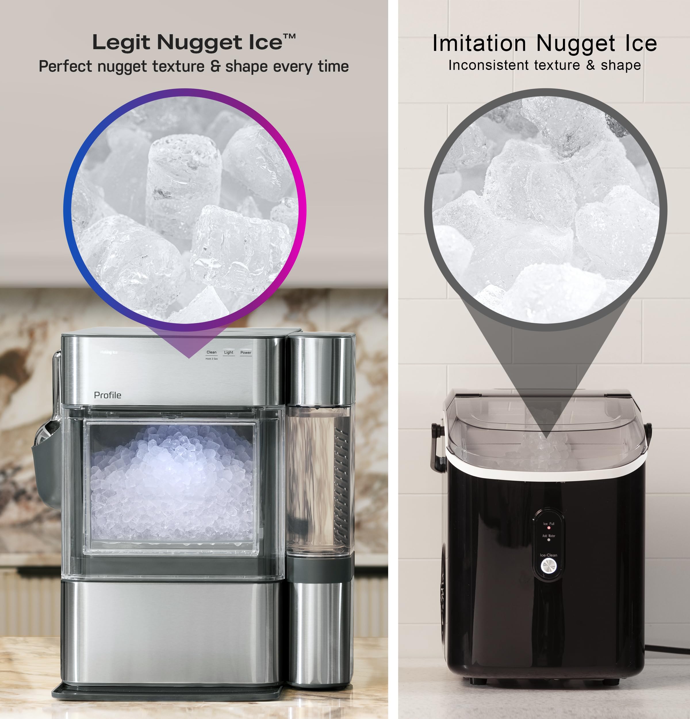PROFILE GE Opal 2.0 Nugget Ice Maker with Side Tank