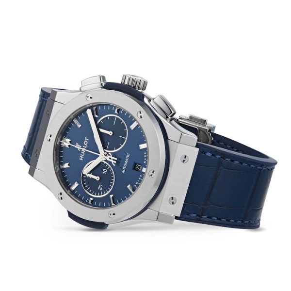 Classic Fusion Men Automatic Blue Rubber and Alligator Watch 541.NX.7170.LR