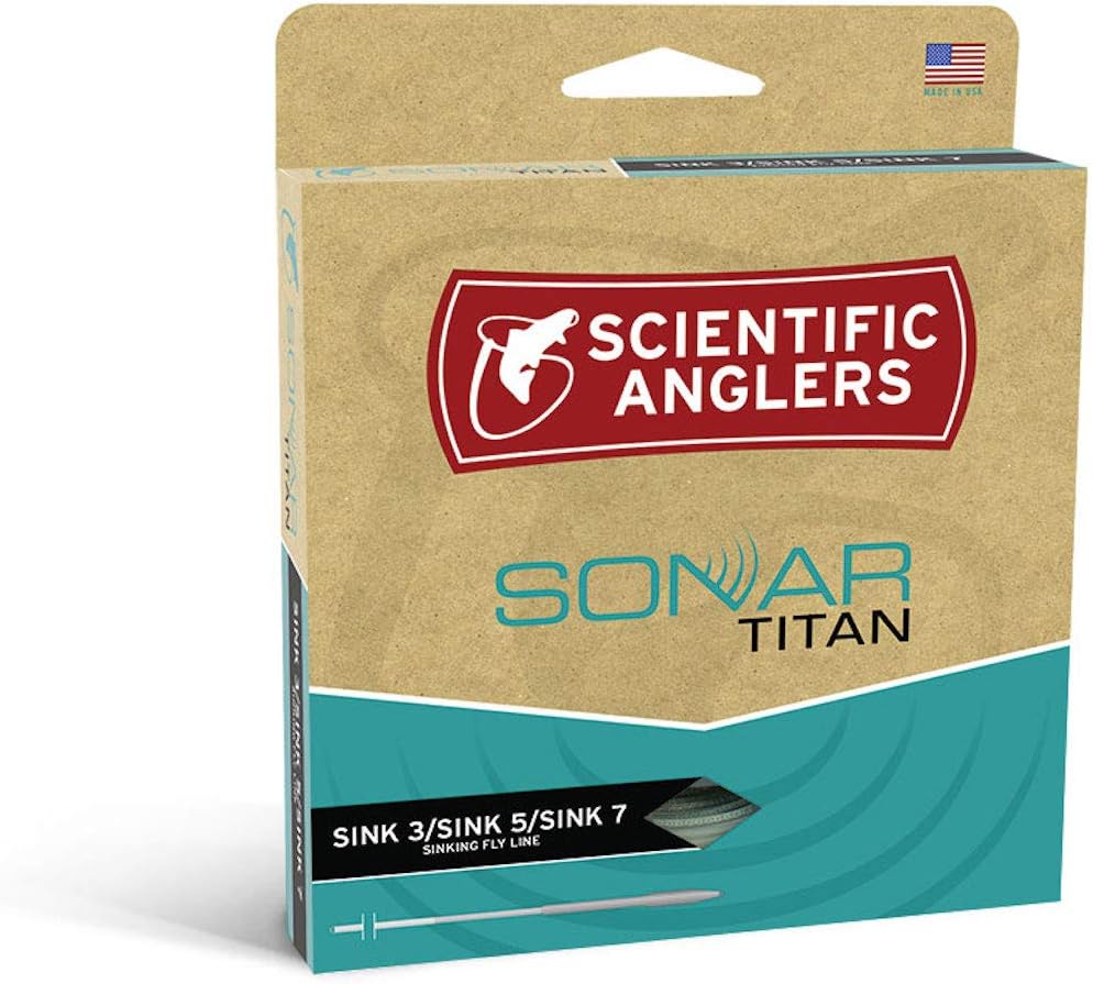 Sonar Titan Textured Triple Density Compensated Sinking Fly line 3/5/7 - Olive/Charcoal/Black WF-11-S