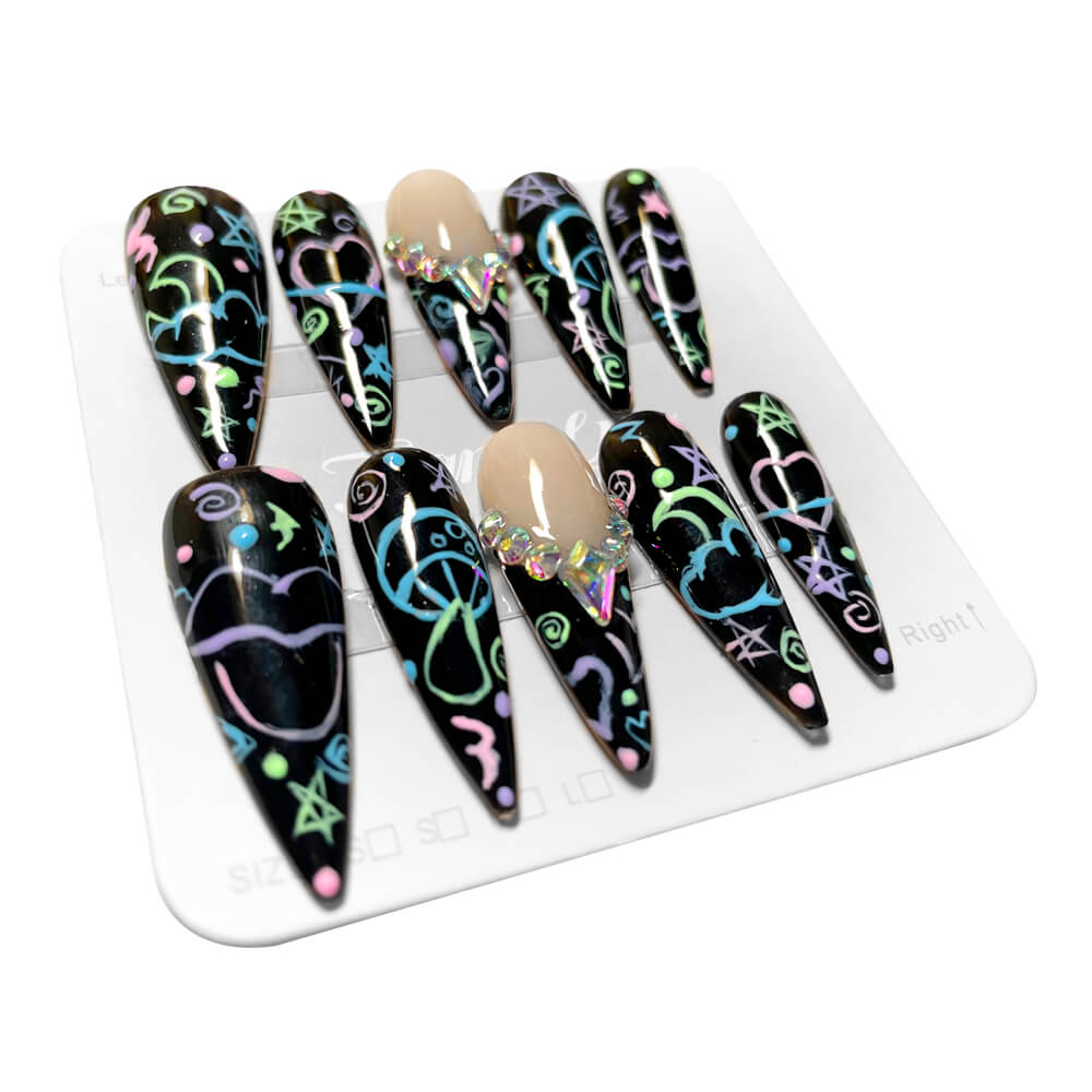 Starry Sweetheart Press On NailsStarry Sweetheart Press On Nails - SAYEGIRLS