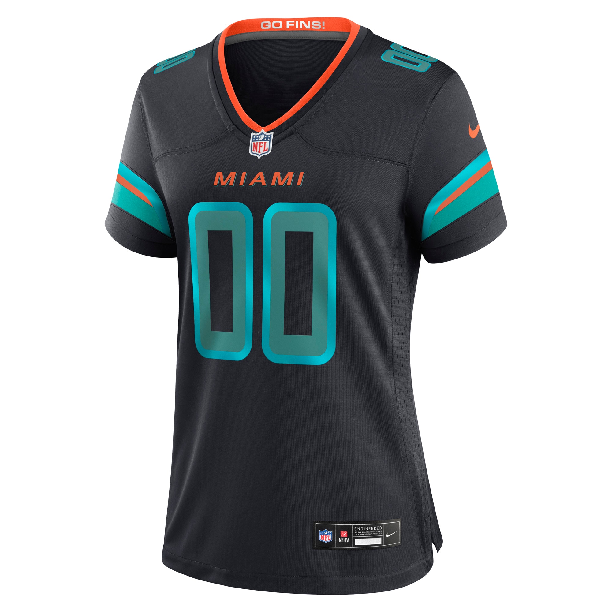 Miami Dolphins Nike Women's 2025 Rivalries Collection Custom Game Jersey - Pitch Blue