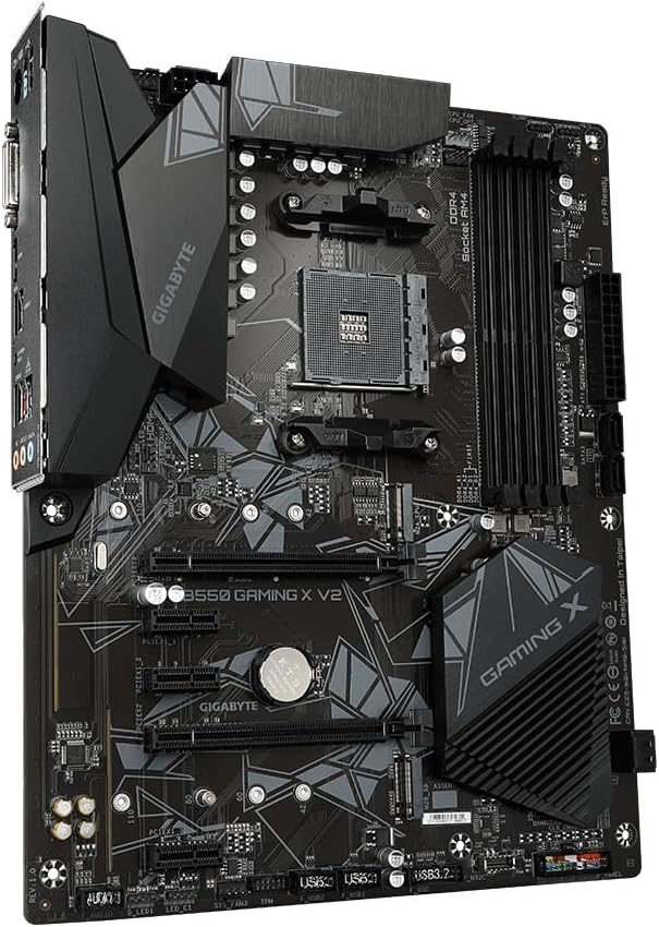 GIGABYTE B550 Gaming X V2 AMD AM4 ATX Motherboard, Supports Ryzen 5000/4000/3000 Series Processors, DDR4, 10+3 Power Phase, 2X M.2, PCIe 4.0, Front USB-C, GbE LAN, Q-Flash Plus, RGB Fusion