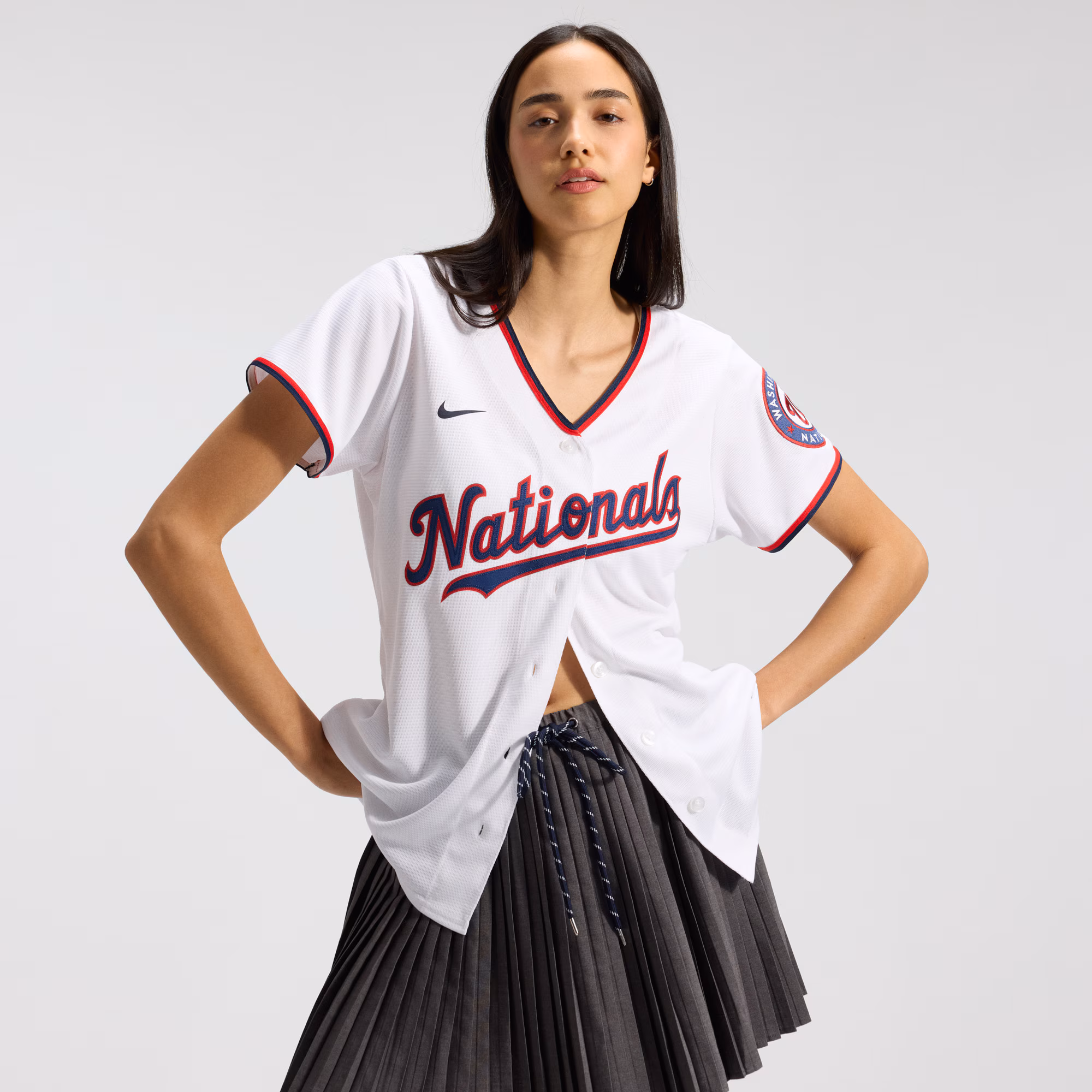 CJ Abrams Washington Nationals Nike Women's Home Replica Player Jersey - White
