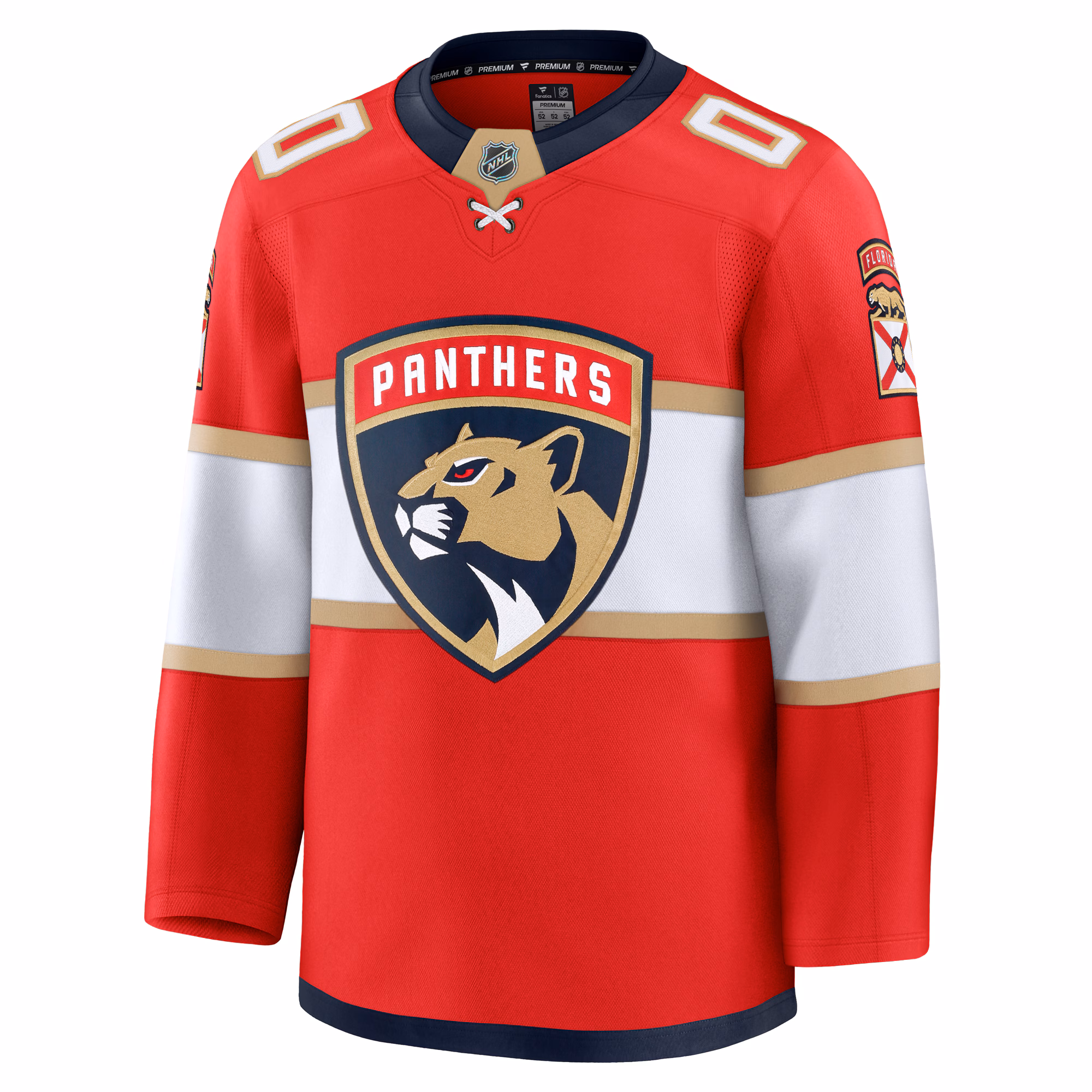 Florida Panthers Fanatics Home Premium Custom Jersey - Red