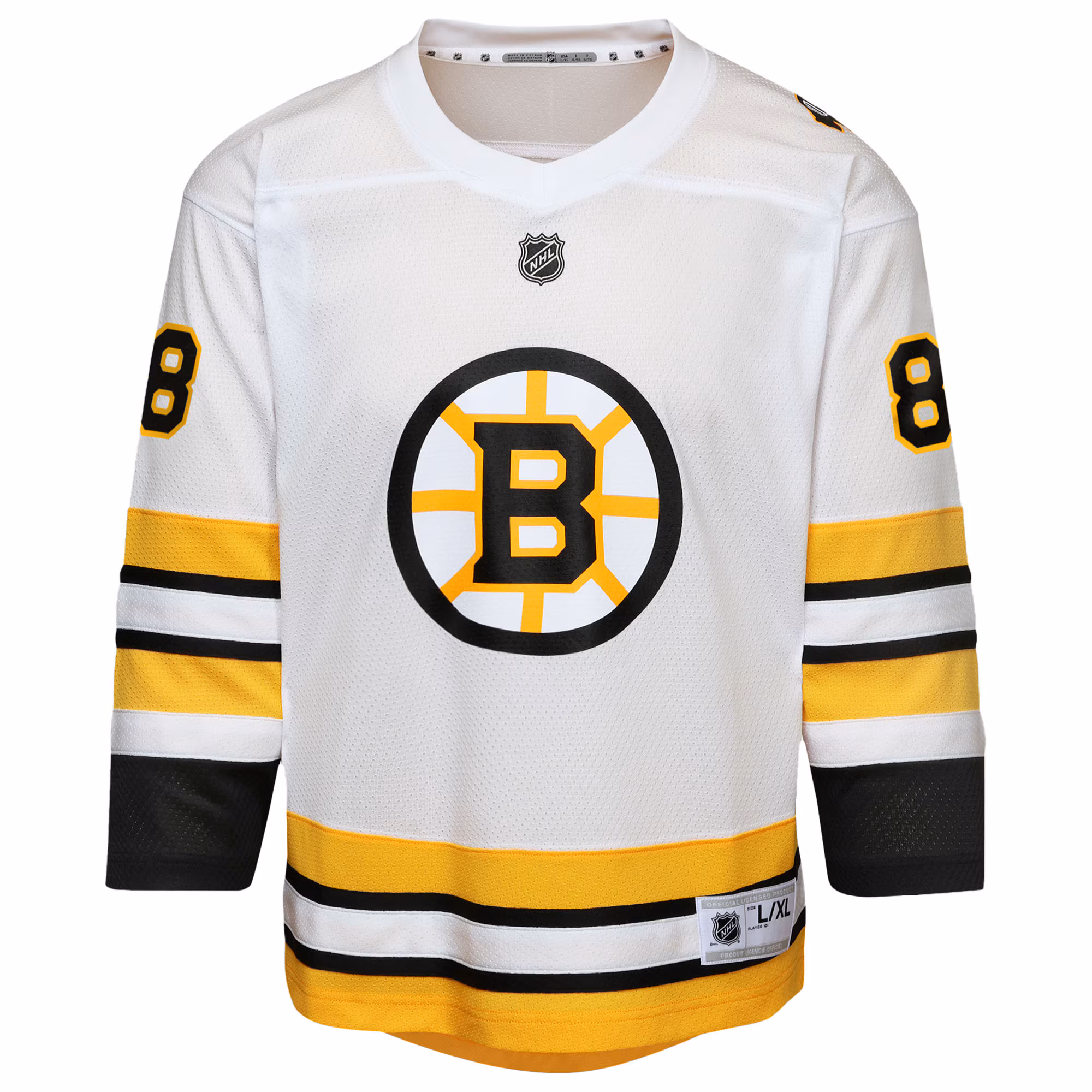 David Pastrnak Boston Bruins Youth Home Replica Player Jersey - White