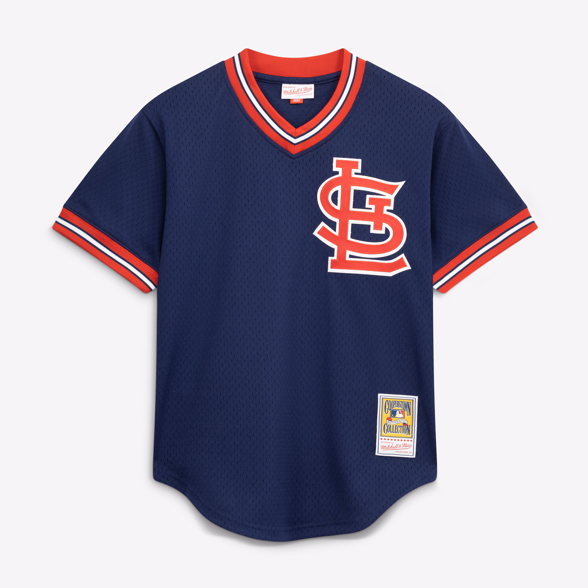 Ozzie Smith St. Louis Cardinals Mitchell & Ness Authentic Batting Practice Jersey - Navy