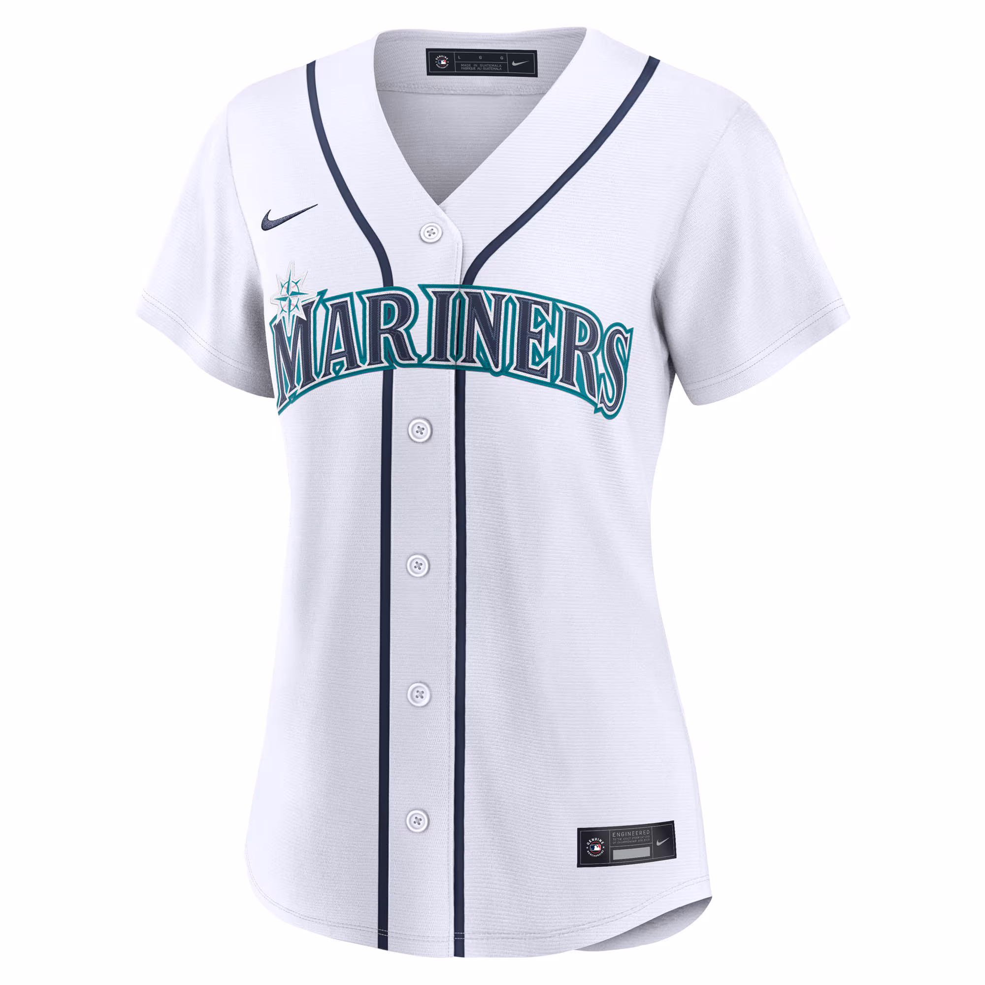 Seattle Mariners Nike Women's Home Replica Custom Jersey - White