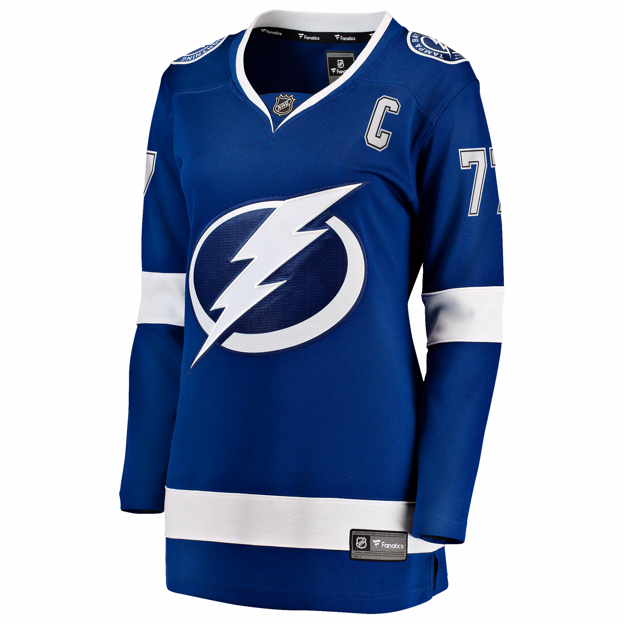 Victor Hedman Tampa Bay Lightning Fanatics Women's Home Captain Patch Breakaway Jersey - Blue