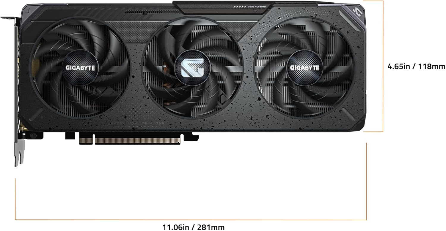 GIGABYTE Radeon RX 9060 XT Gaming OC 16G Graphics Card, PCIe 5.0, 16GB GDDR6, GV-R9060XTGAMING OC-16GD Video Card
