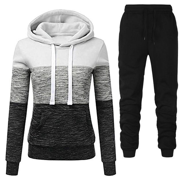 Casual Loose Hoodie Knitted Two-Piece Set