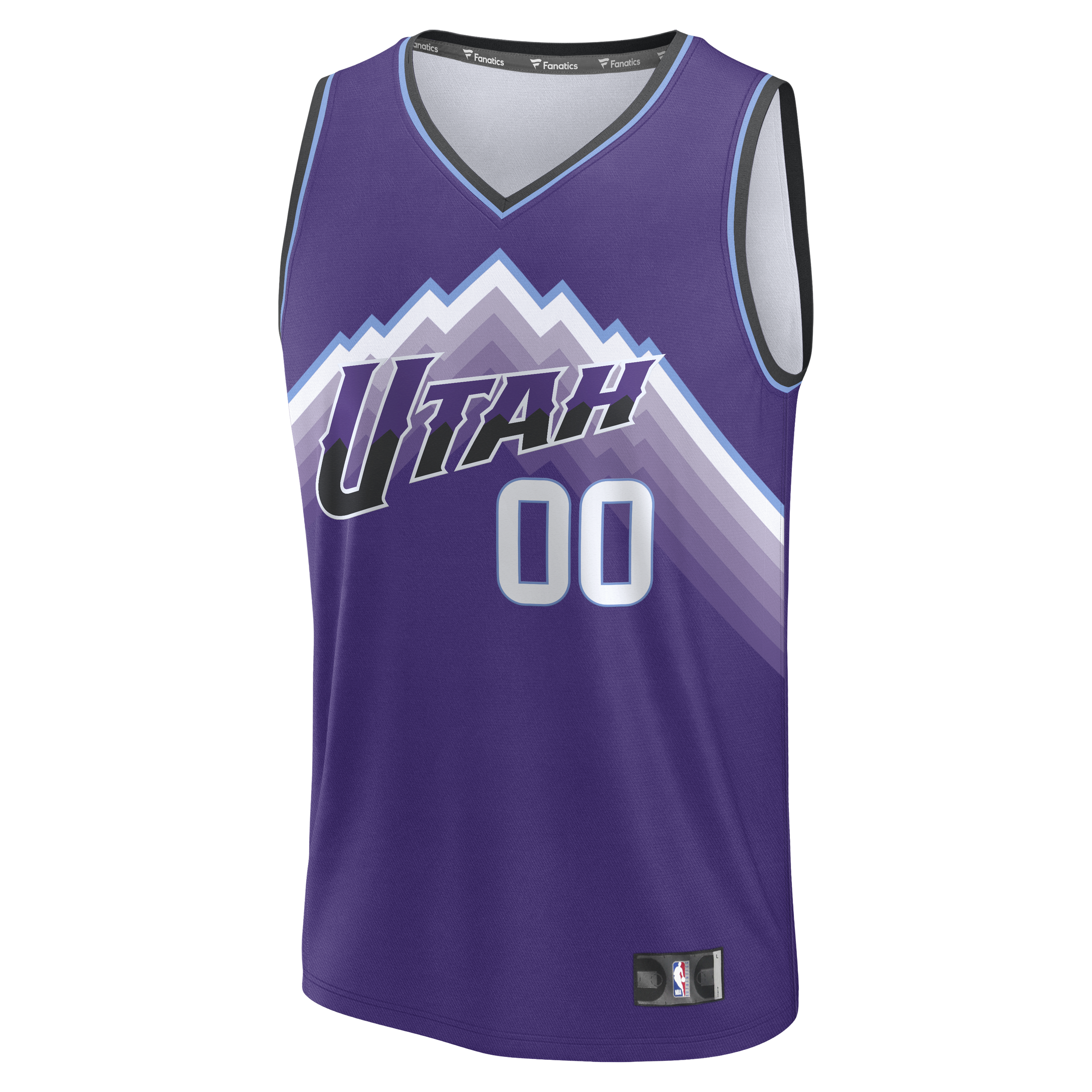 Utah Jazz Fanatics Fast Break Replica Custom Jersey - Purple - Icon Edition