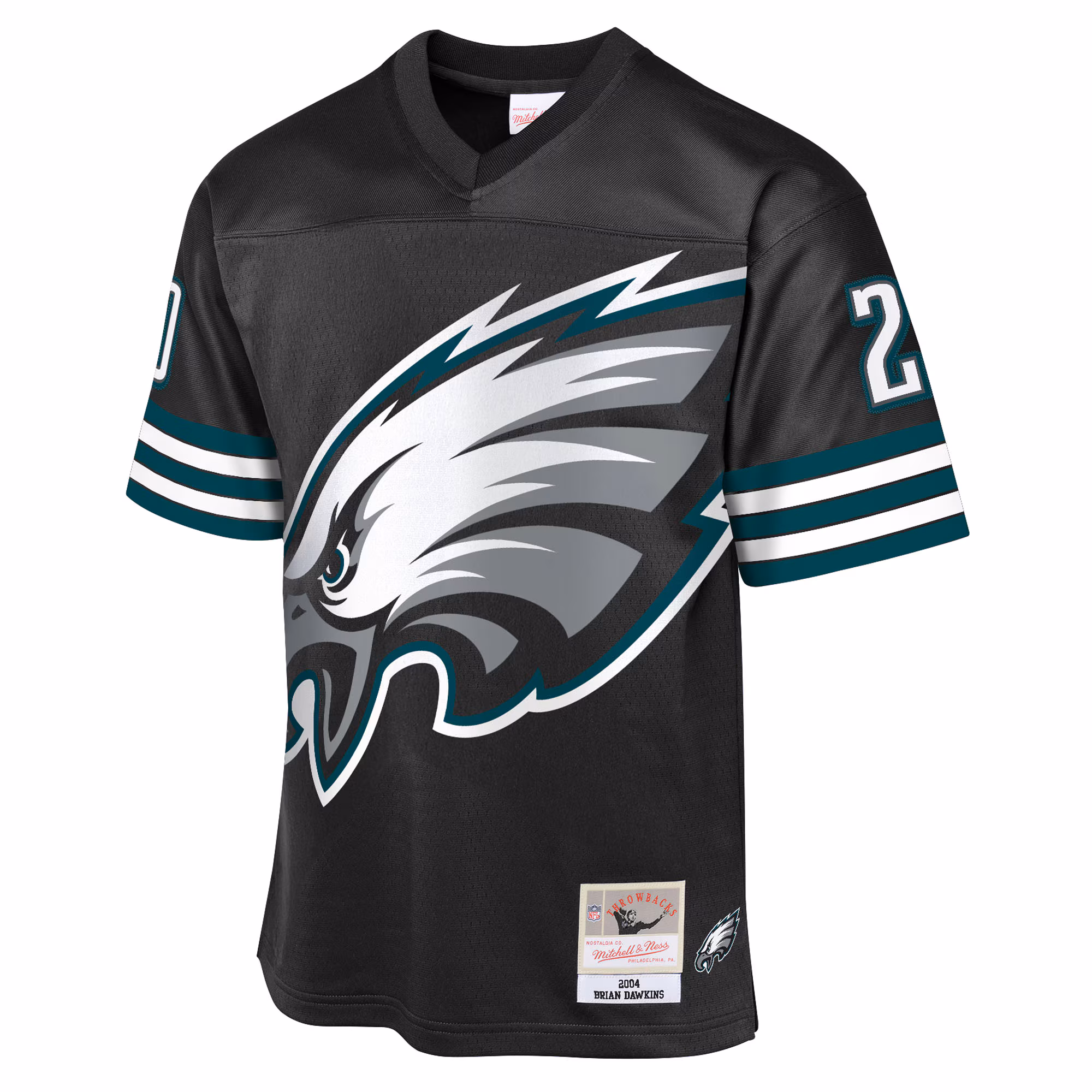Brian Dawkins Philadelphia Eagles Mitchell & Ness Youth 2004 Throwback Fashion Jersey - Black