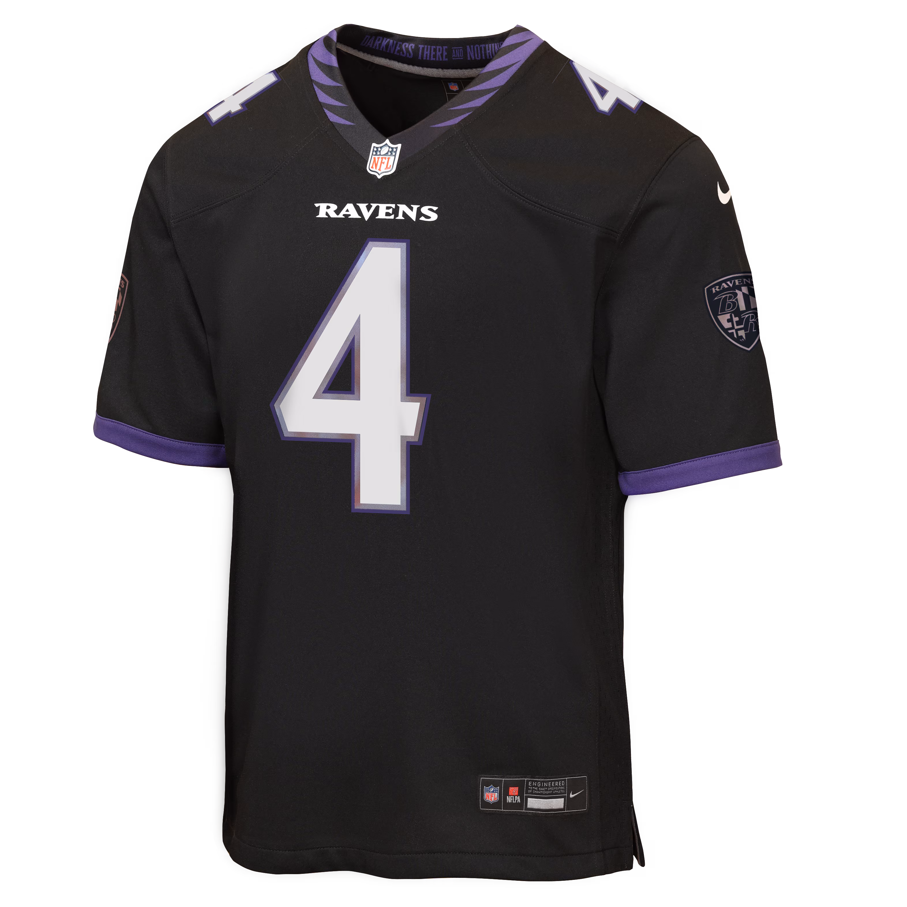 Zay Flowers Baltimore Ravens Nike Youth Alternate Game Jersey - Black