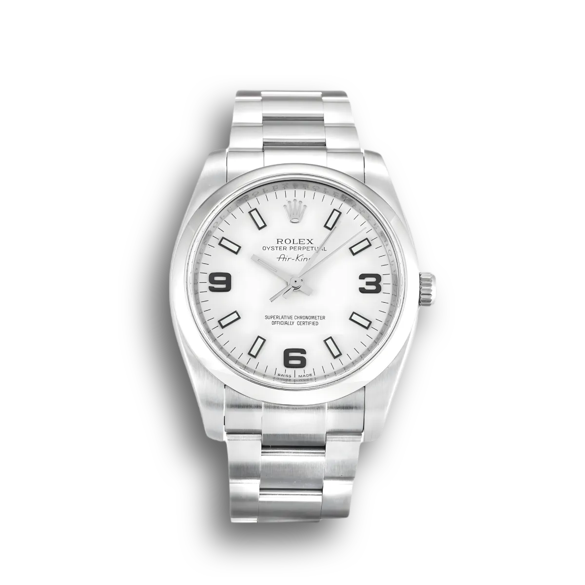 Rolex Oyster Perpetual Air-King White Quarter Arabic 114200