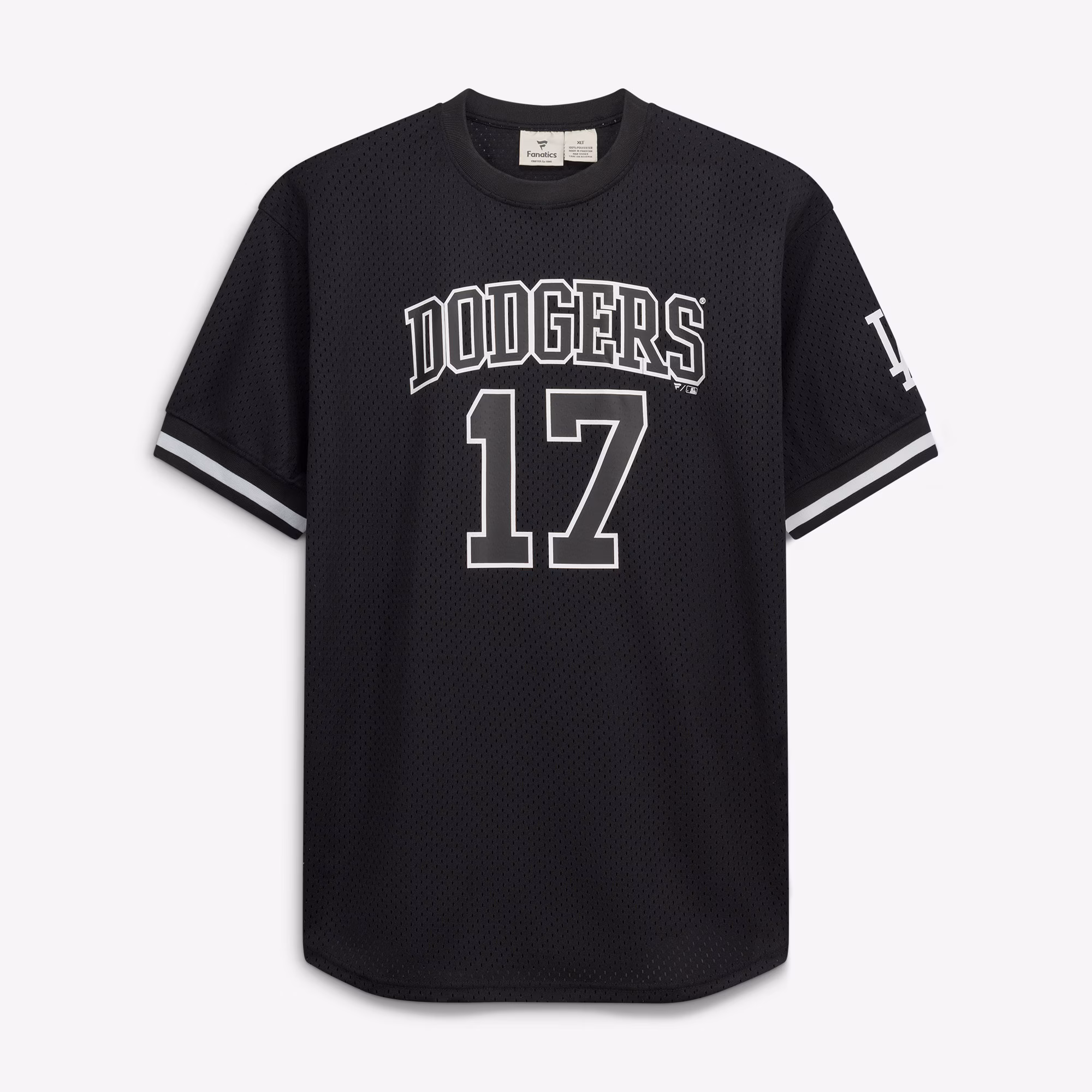 Shohei Ohtani Los Angeles Dodgers Fanatics Big & Tall Heavyweight Mesh Jersey - Black/White