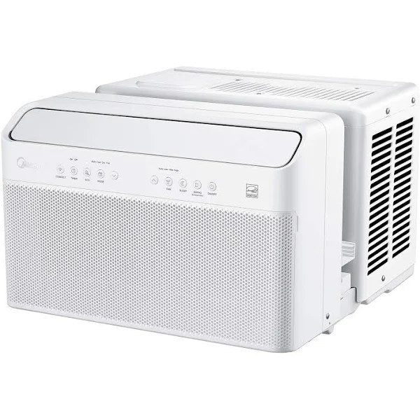 Midea 8,000 BTU Smart Inverter U-Shaped Window Air Conditioner, 35% Energy Savings, Extreme Quiet, MAW08V1QWT