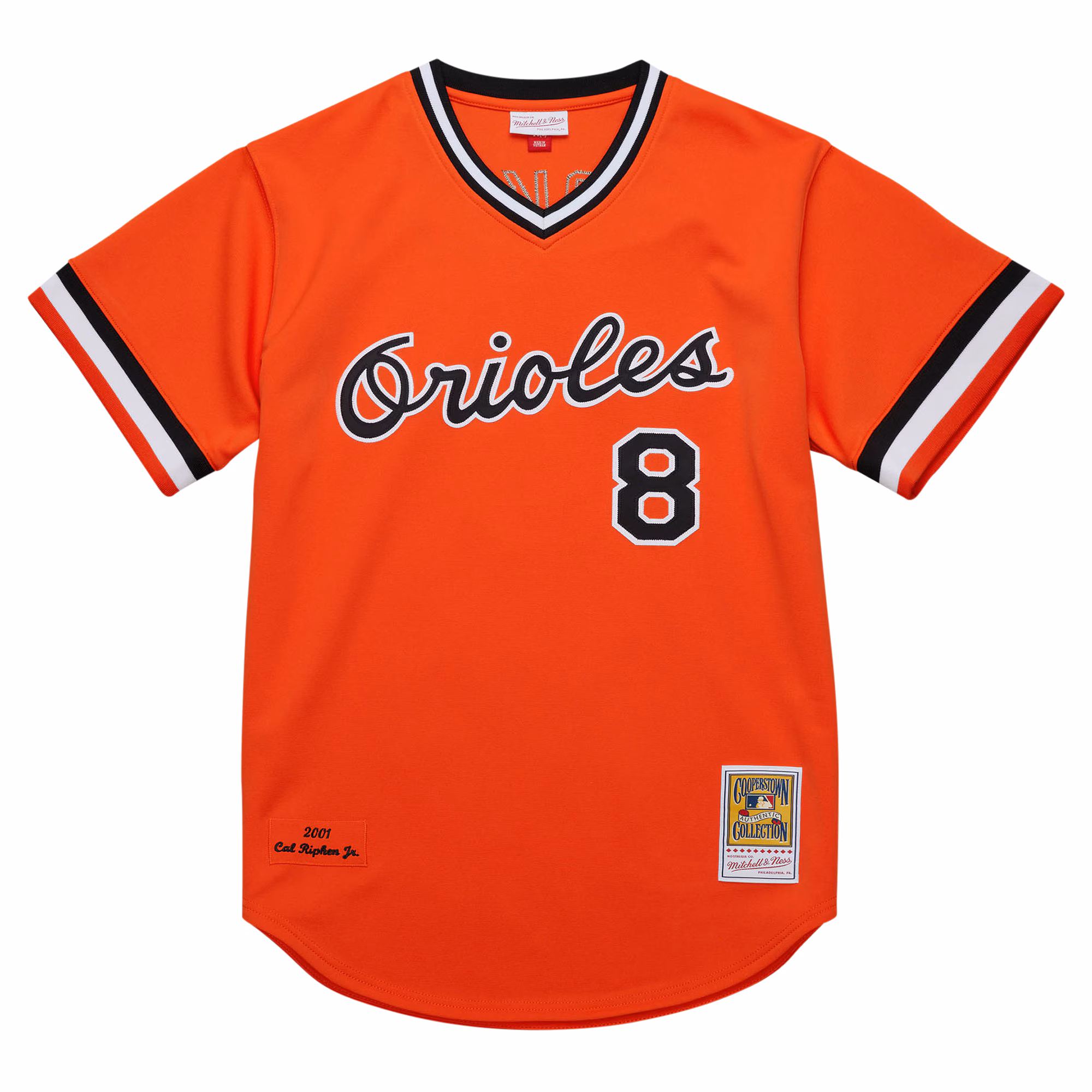 Cal Ripken Jr. Baltimore Orioles Mitchell & Ness 2001 Cooperstown Collection Authentic Throwback Jersey - Orange