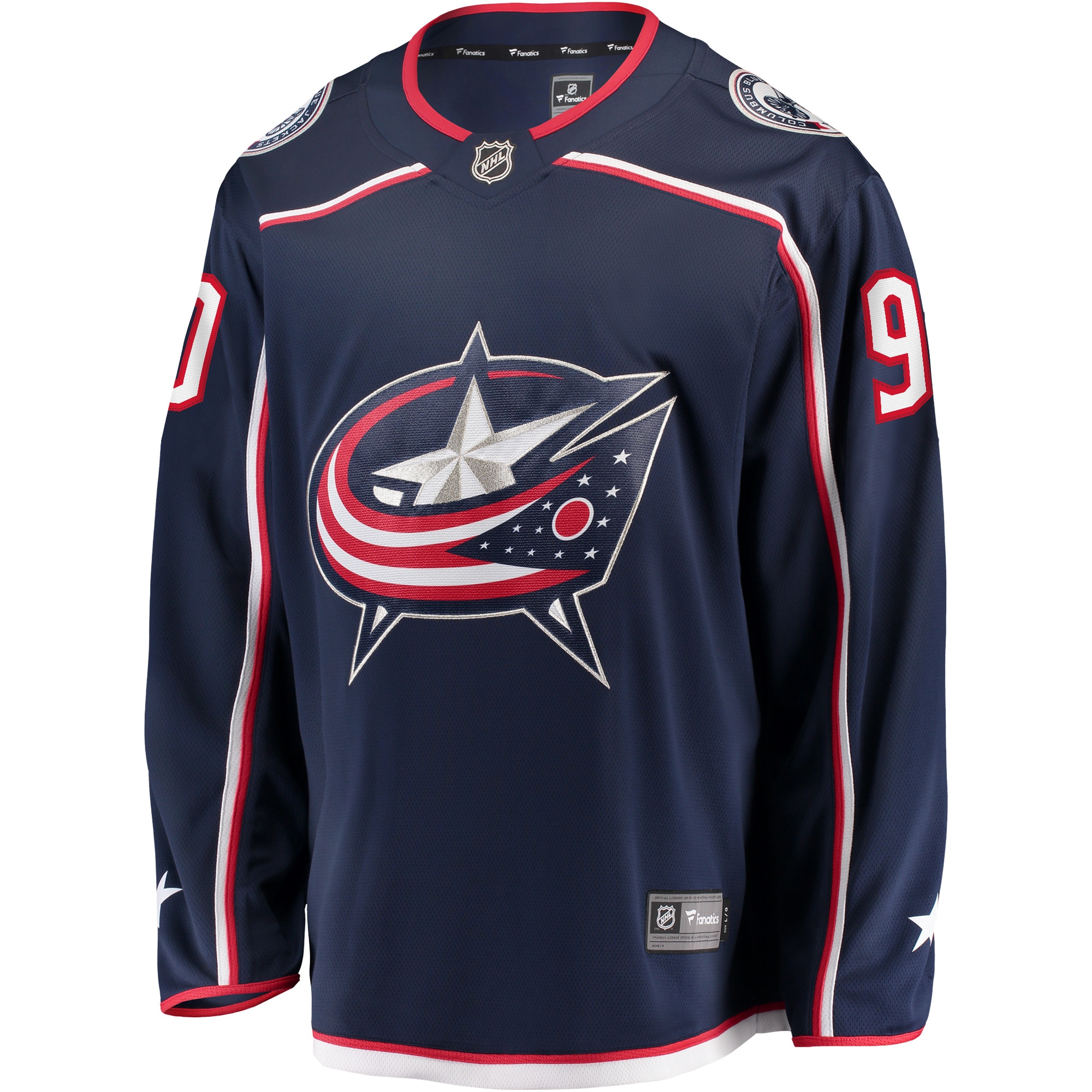 Elvis Merzlikins Columbus Blue Jackets Fanatics Home Breakaway Player Jersey - Navy