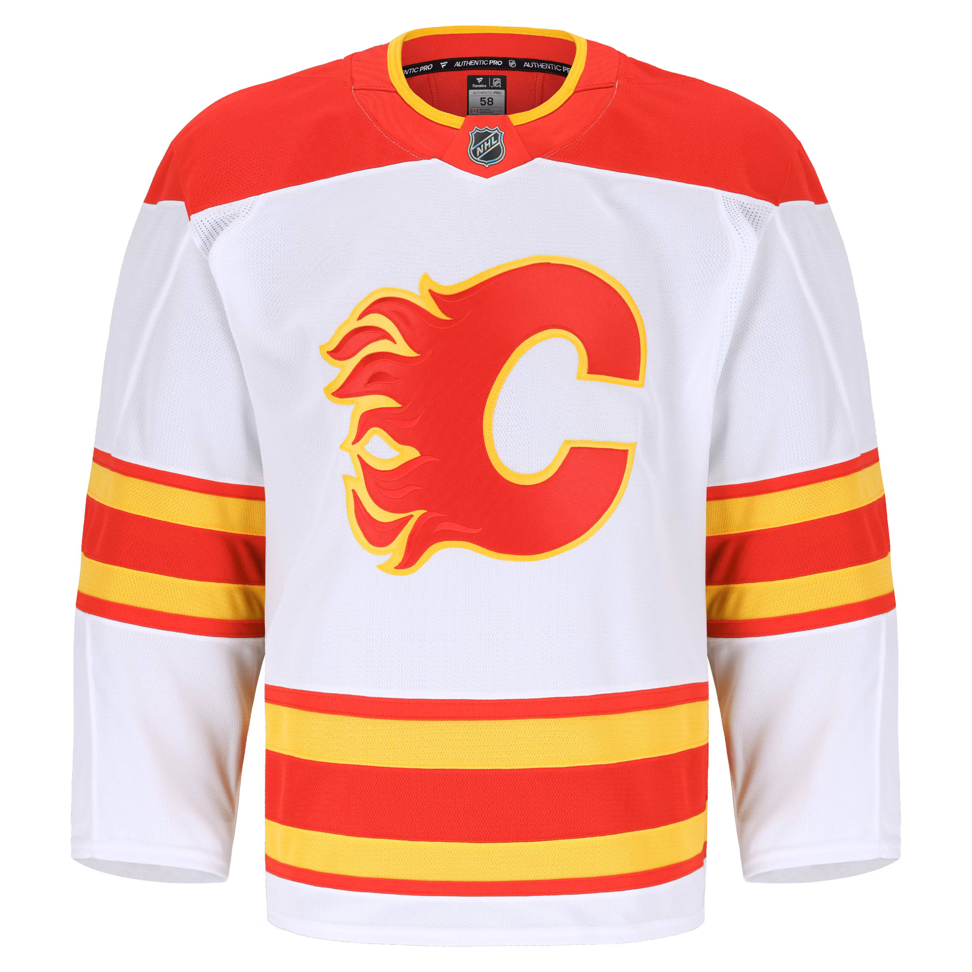 Calgary Flames Fanatics Away Authentic Pro Jersey - White