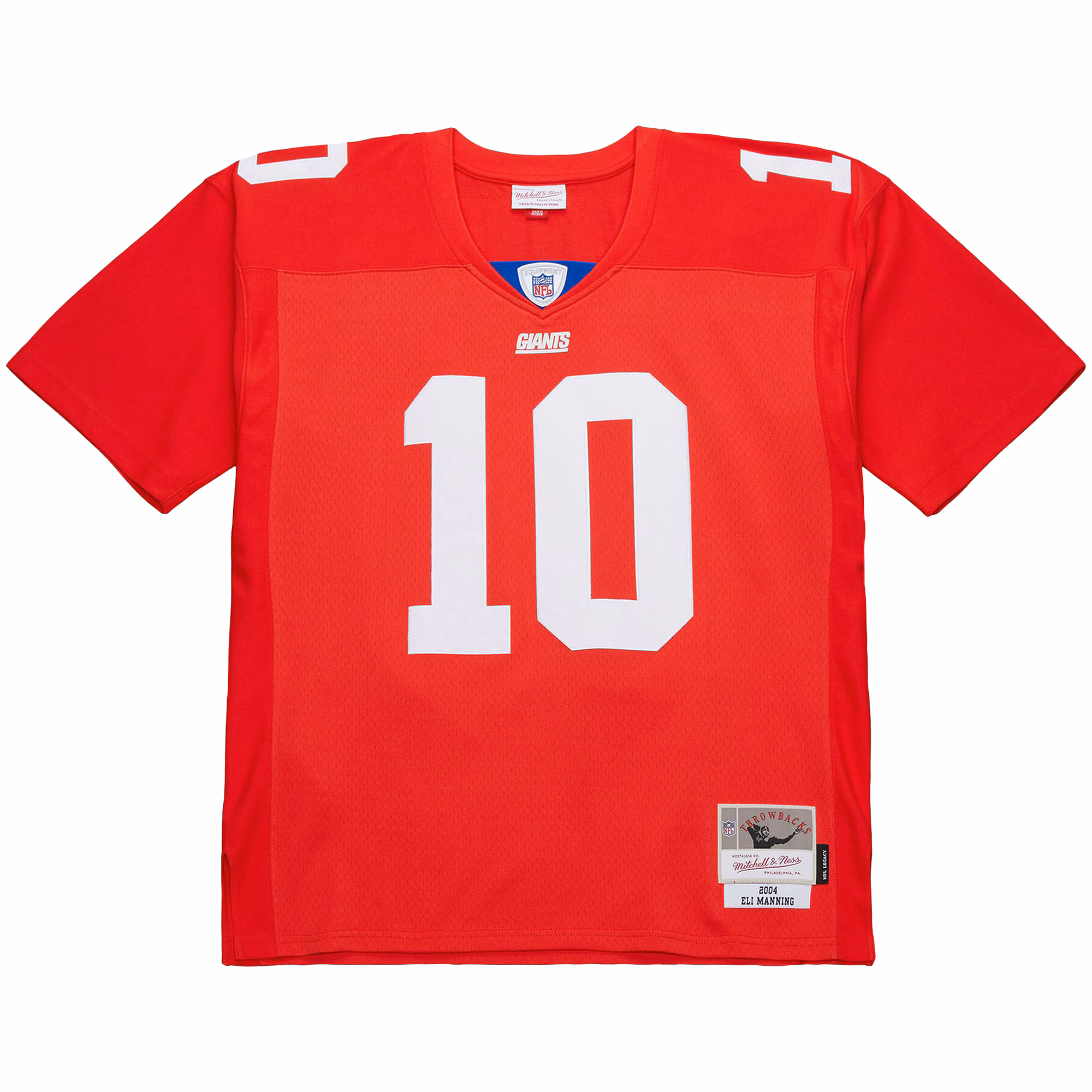 Eli Manning New York Giants Mitchell & Ness 2004 Team Legacy Retired Player Big & Tall Jersey - Red