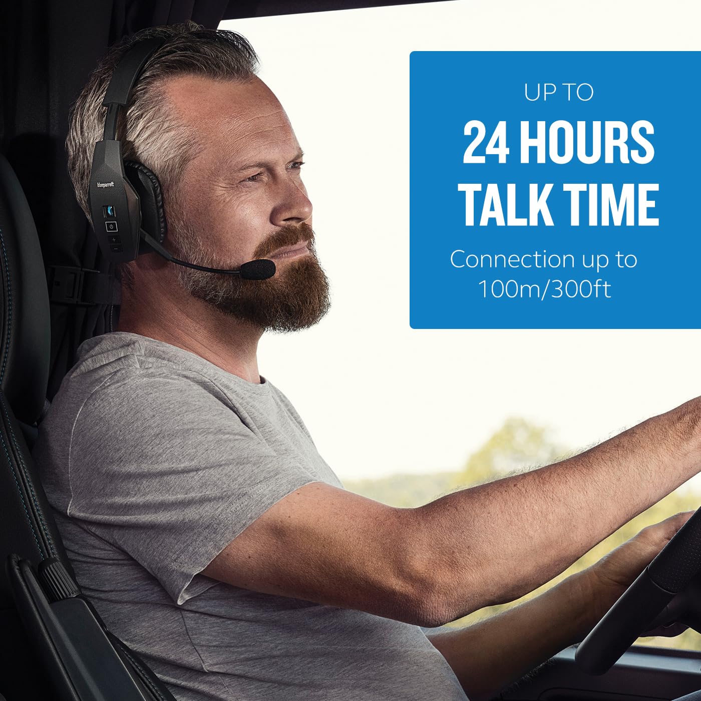 BLUEPARROTT B350-XT Bluetooth Headphones - 96% Noise Canceling