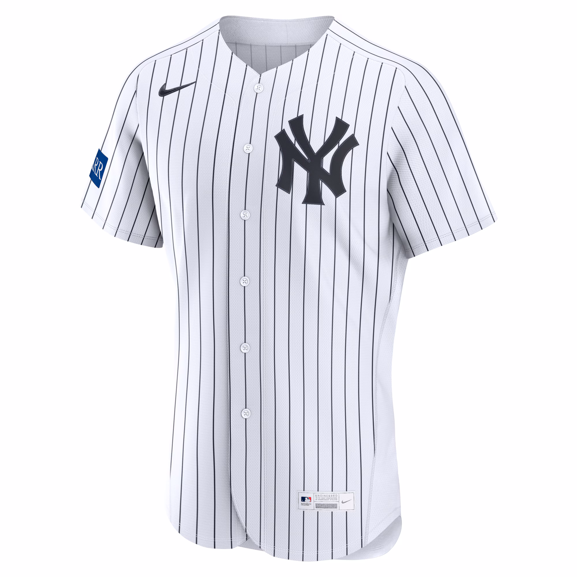Aaron Judge New York Yankees Nike Home Authentic Sponsor Patch Jersey - White