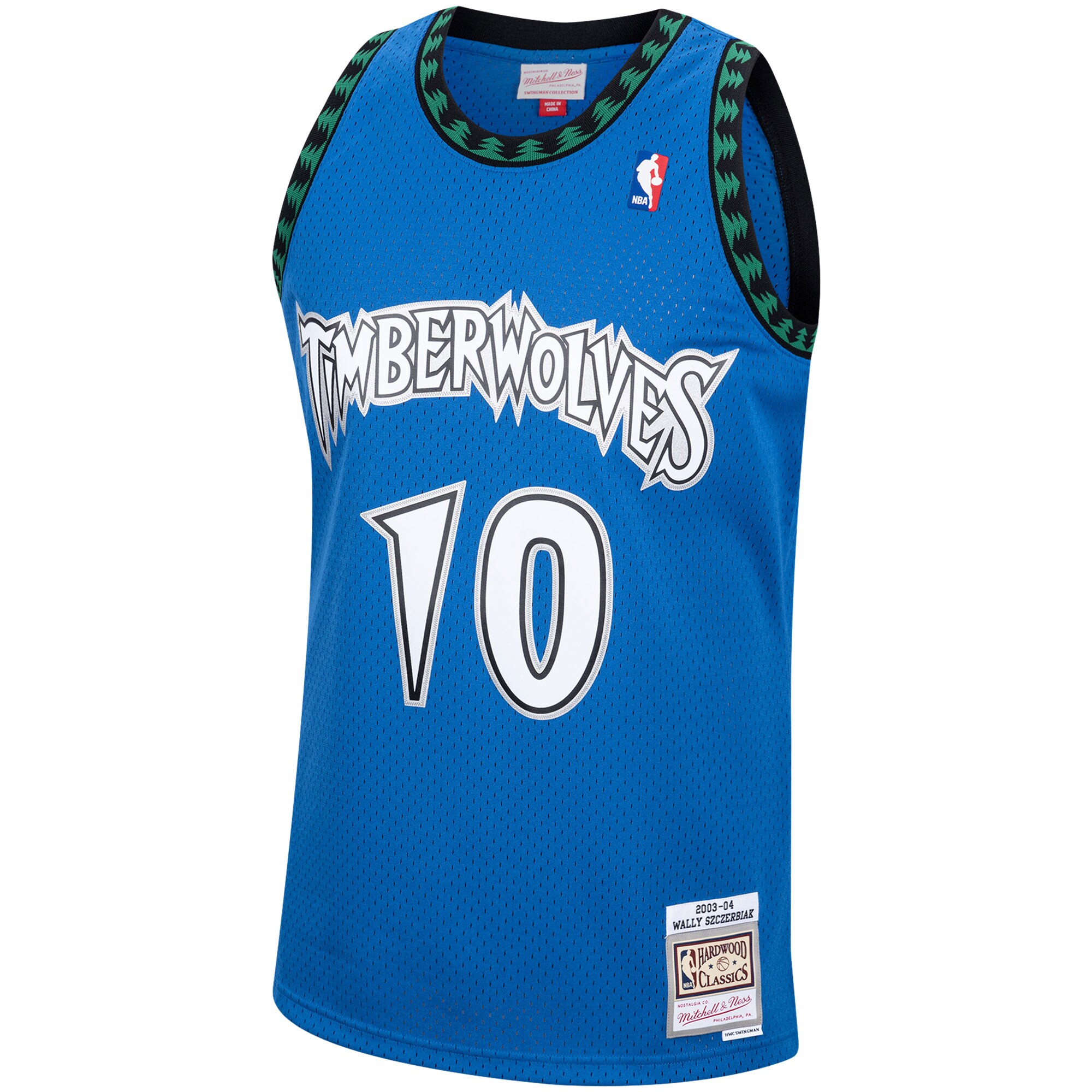 Wally Szczerbiak Minnesota Timberwolves Mitchell & Ness 2003/04 Hardwood Classics Swingman Jersey - Blue