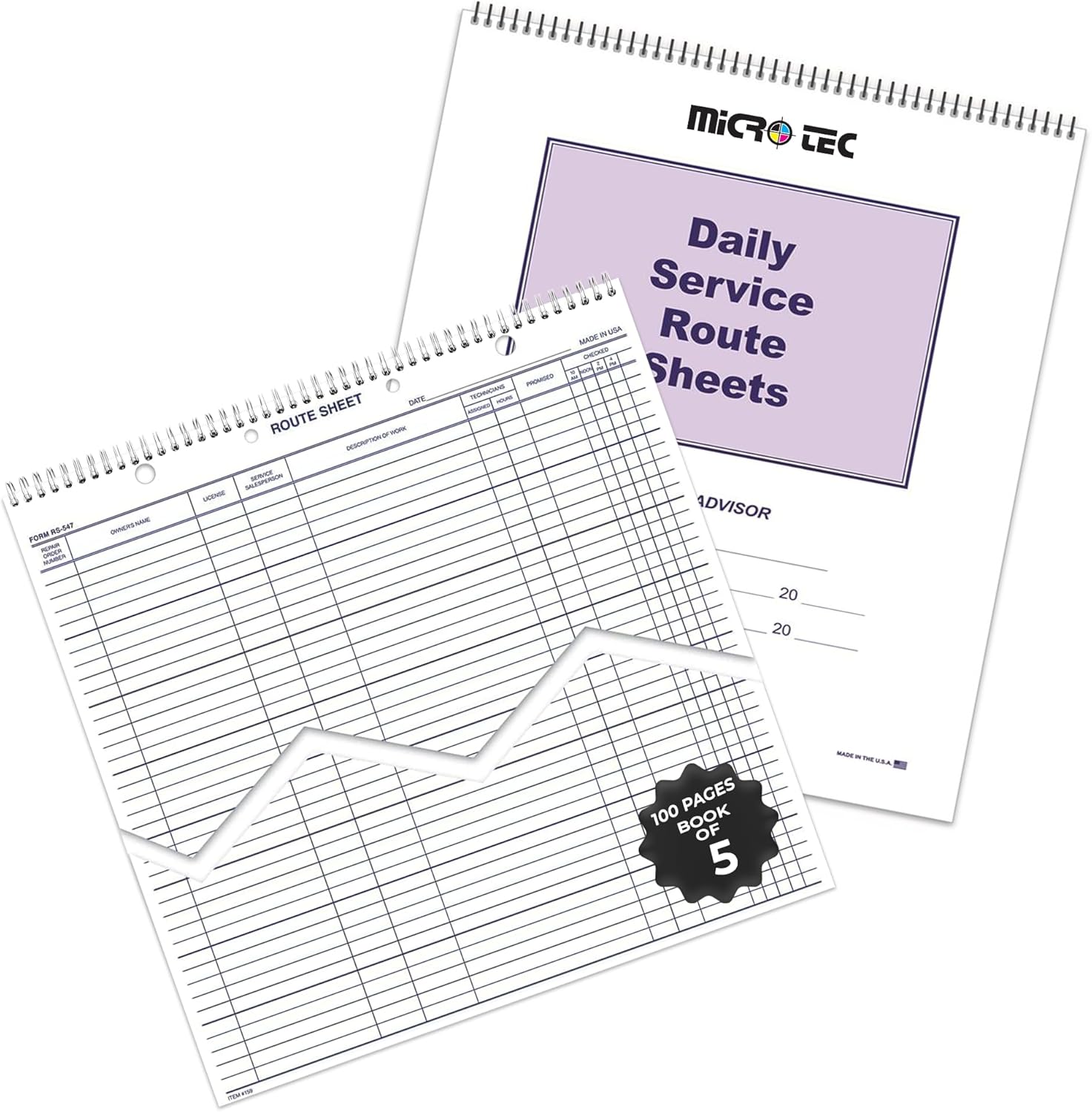 MICRO TEC Daily Service Route Sheets – 12